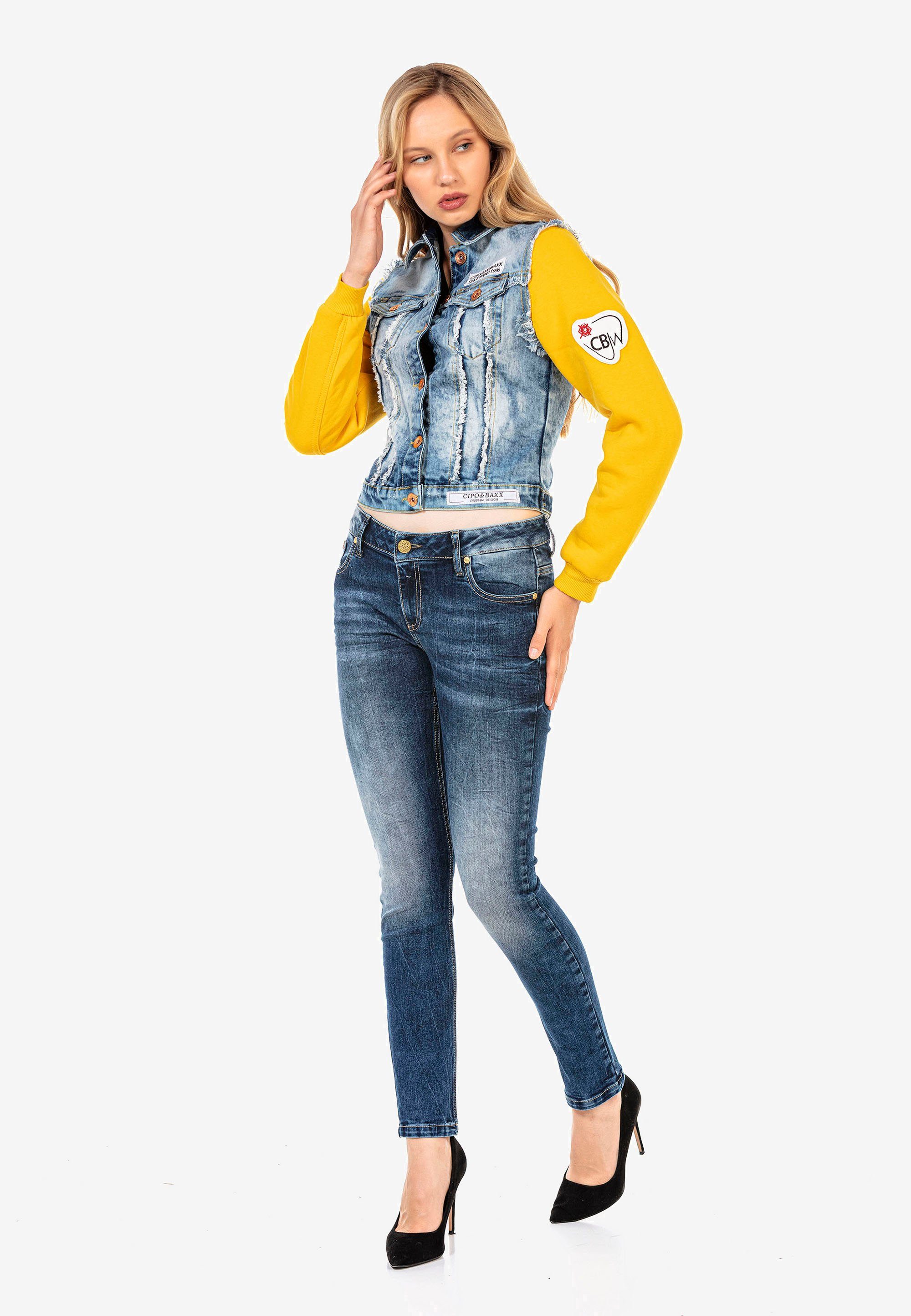 sportlichen Cipo Look Jeansjacke im Baxx &