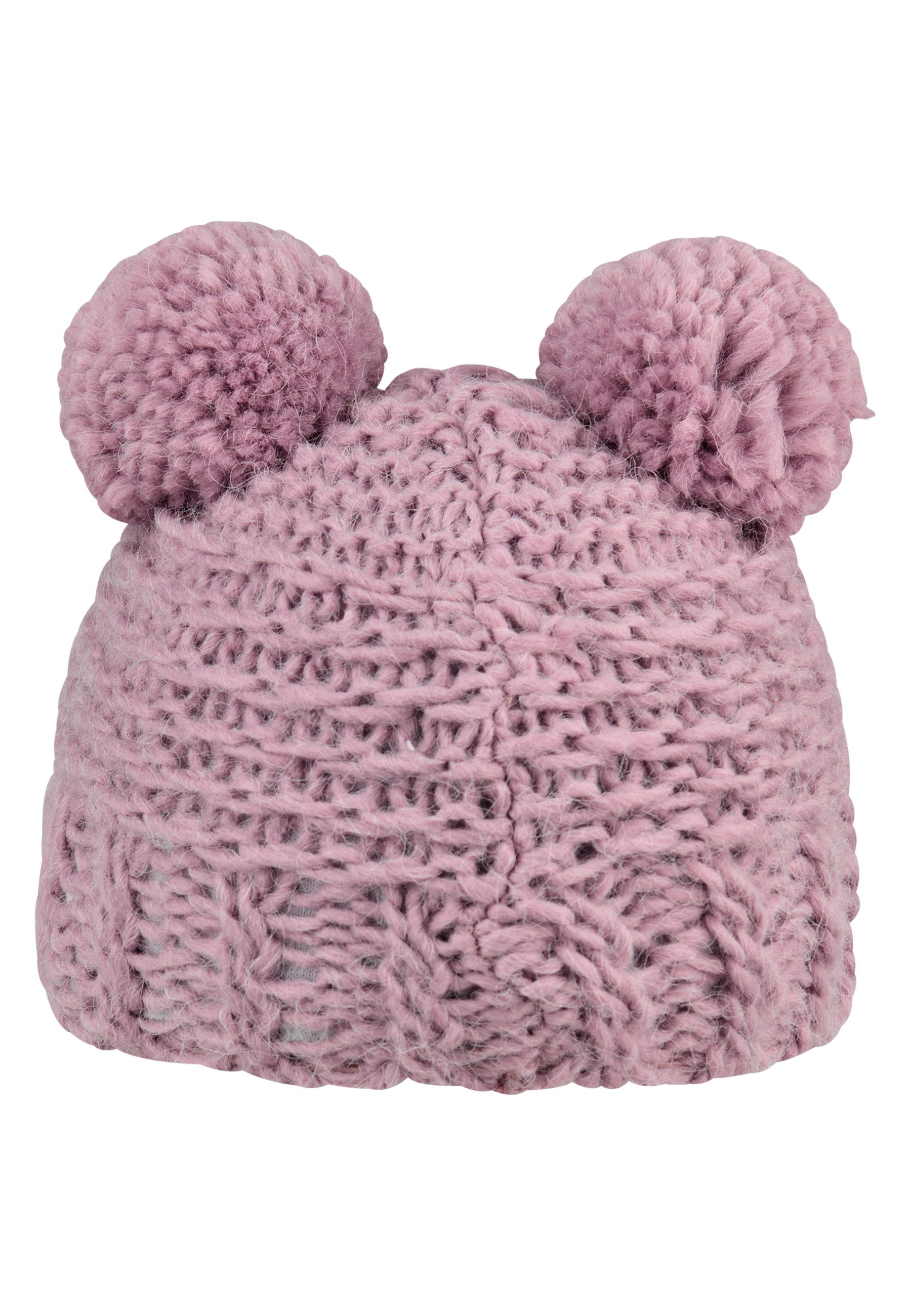 Sterntaler® Bommelmütze Bommelmütze Struktur (1-St)