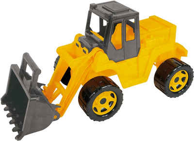 Lena® Spielzeug-Aufsitzbagger Eco GIGA TRUCKS, Aufsitz-Schaufellader, Made in Europe