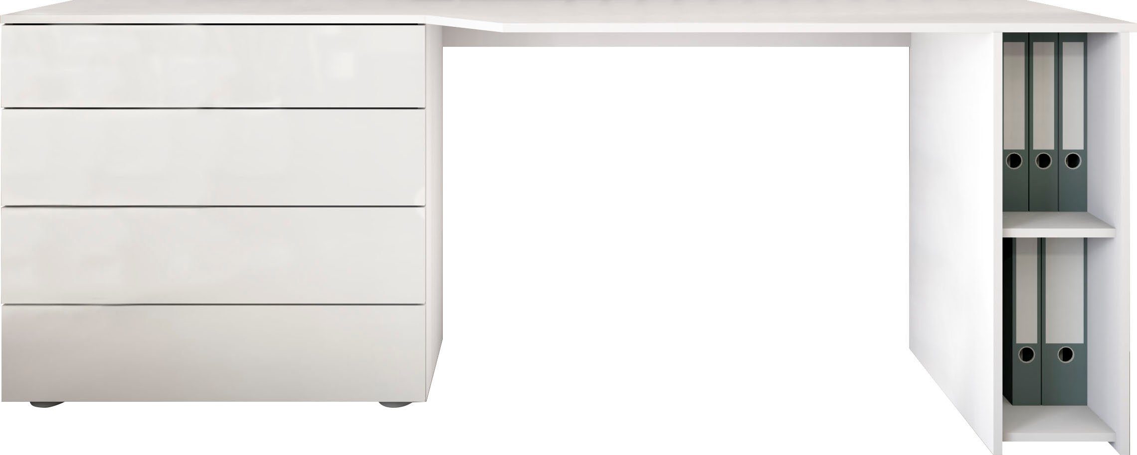 borchardt Möbel Schreibtisch Vaasa, Breite 196 cm, Push to Open-Funktion günstig online kaufen