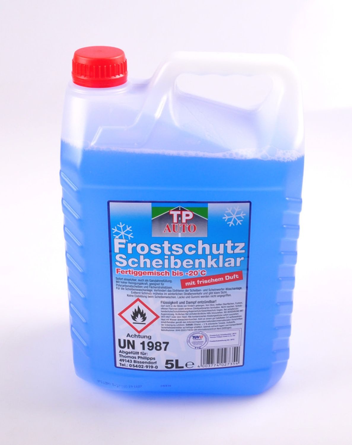 5 Liter Scheibenfrostschutz Frostschutz Scheibenreiniger Glasreiniger