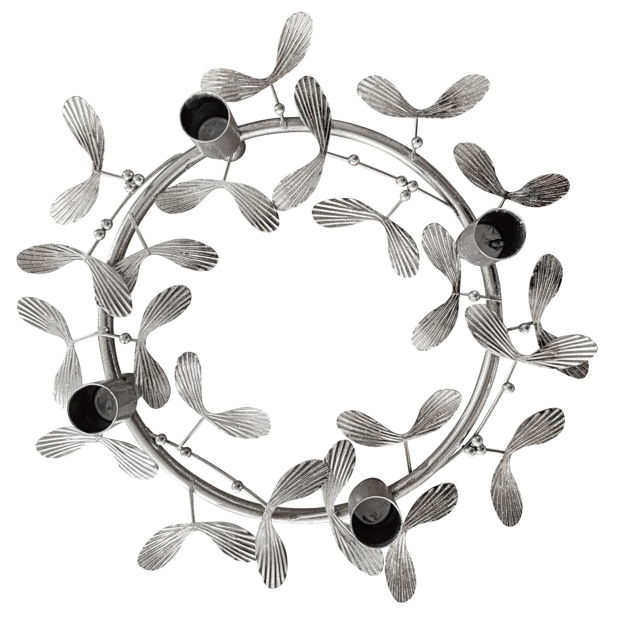 Online-Fuchs Kerzenständer Kerzenhalter, moderner Adventskranz für 4 Stabke günstig online kaufen