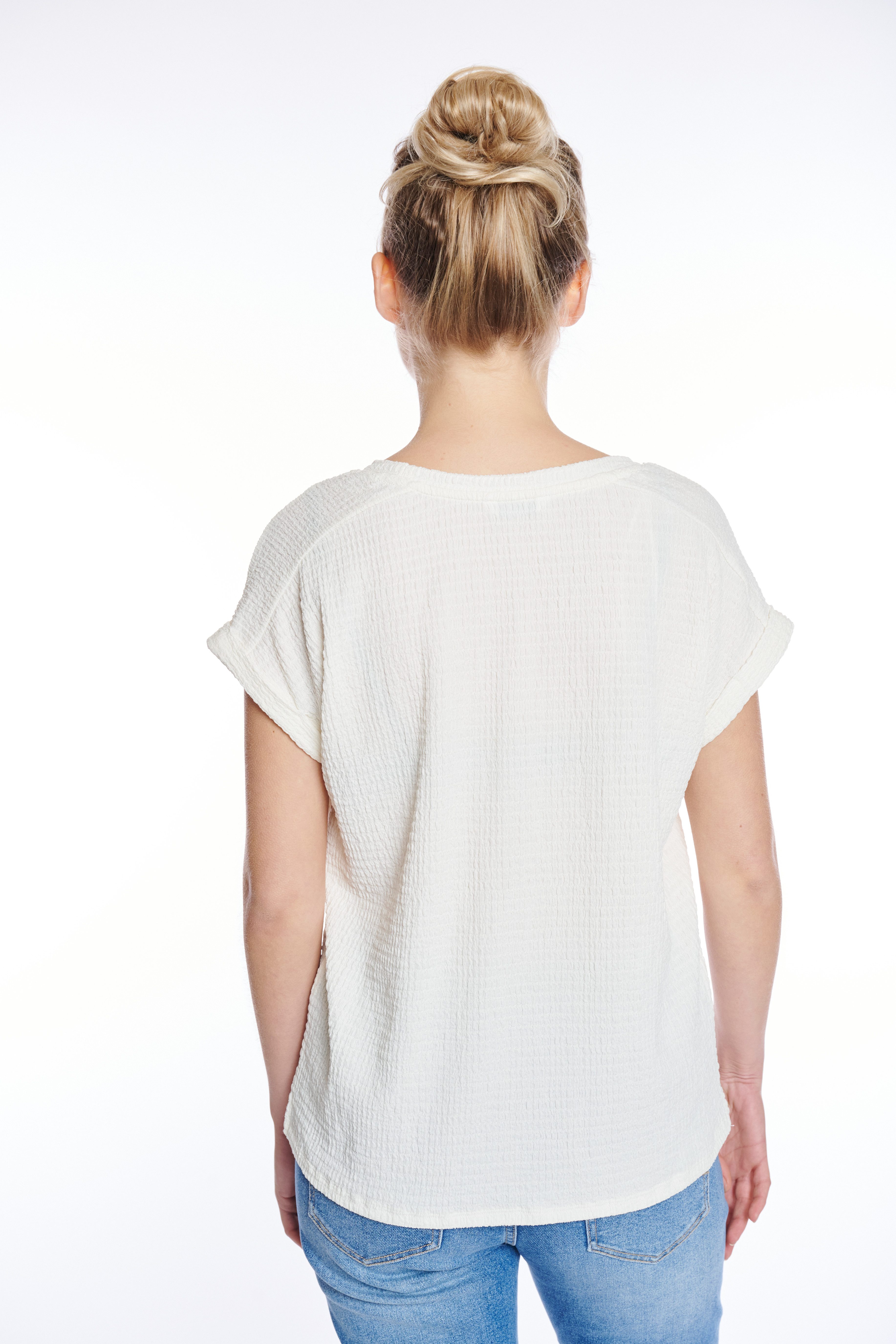 ZABAIONE Kurzarmshirt Al44legra Crinkle-Ware