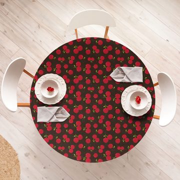 Abakuhaus Tischdecke Rundum-elastische Stofftischdecke, Kirsche Die Wiederholung Sommer-Frucht