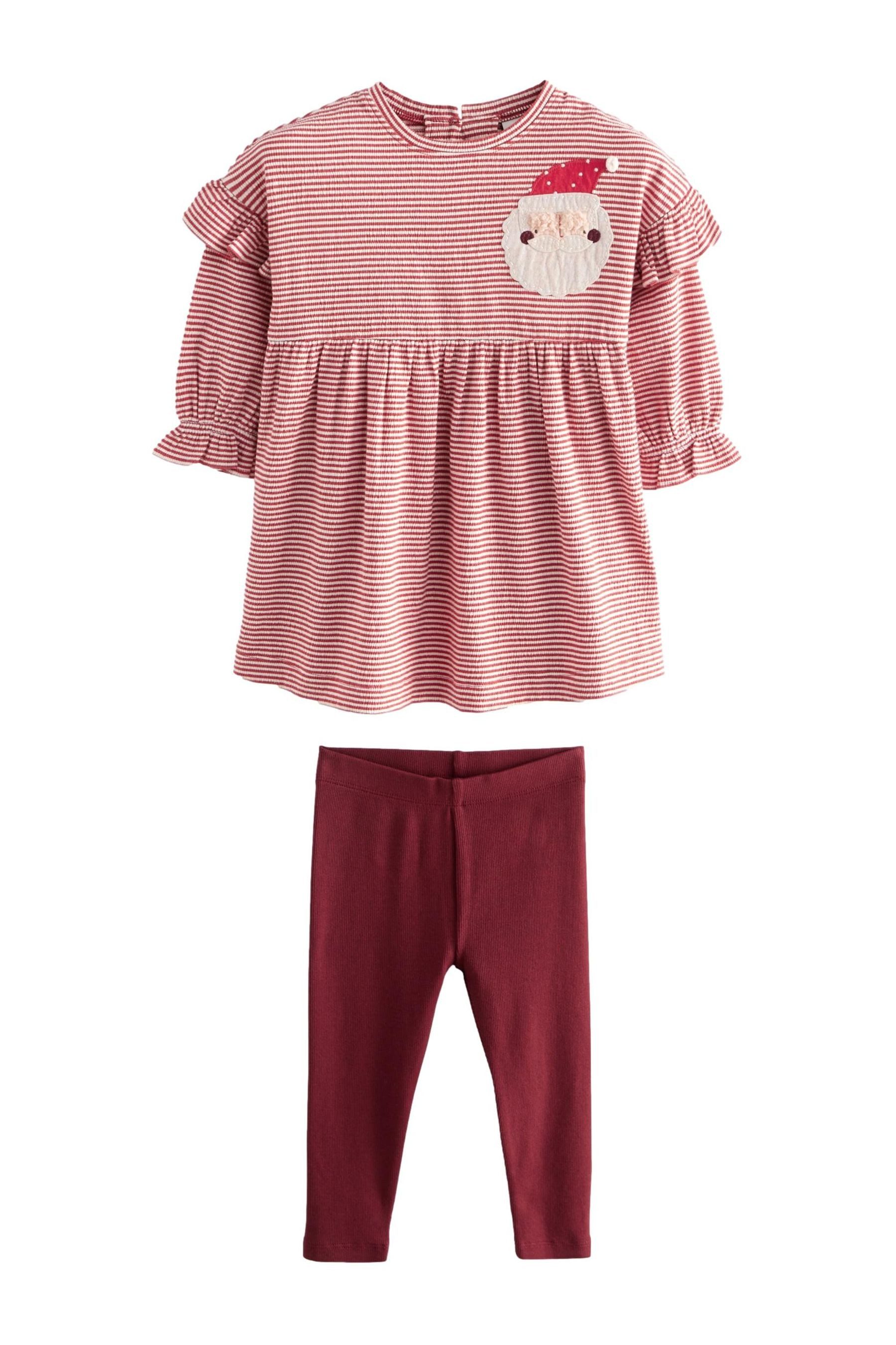 Kleid & Leggings Langärmeliges Weihnachtskleid mit Leggings