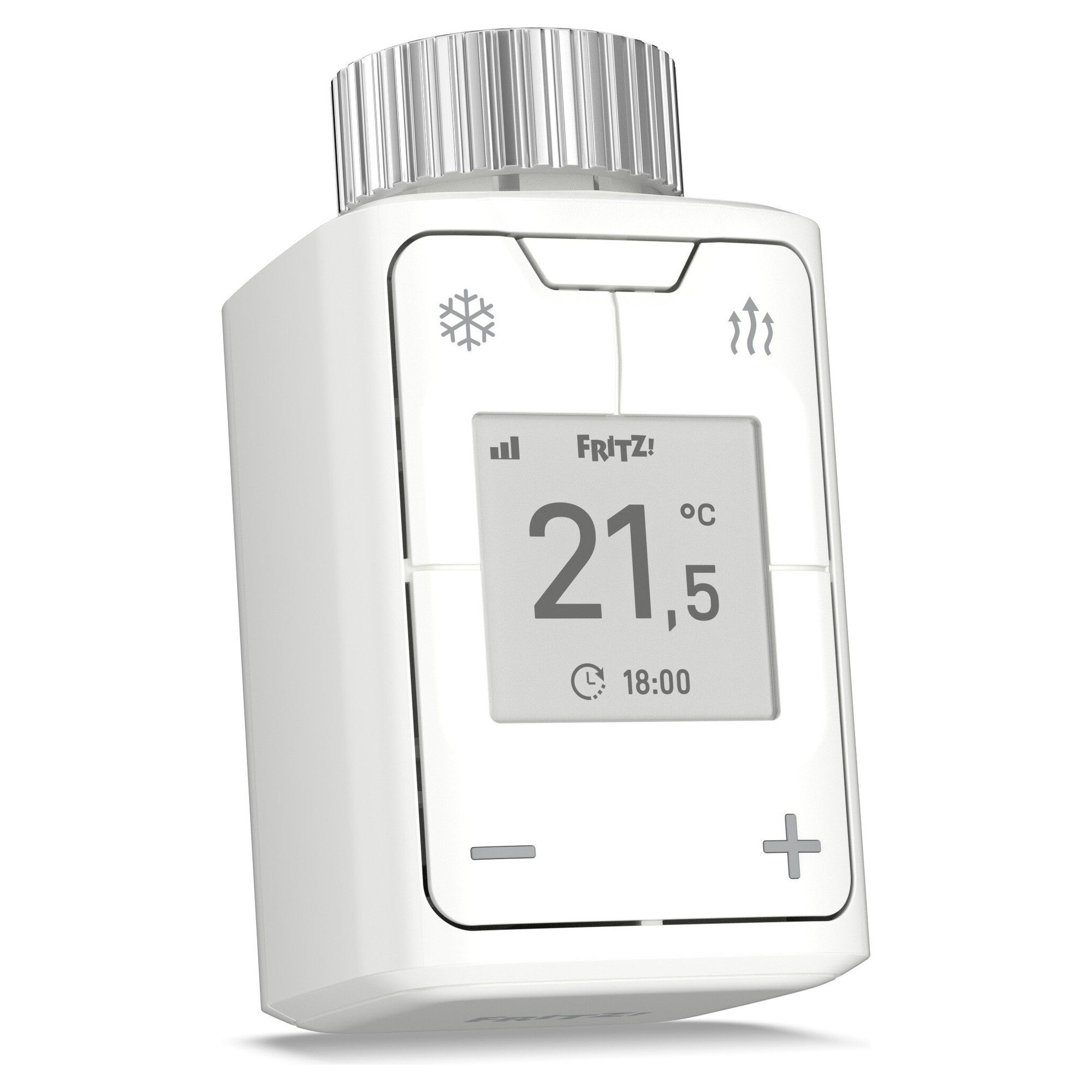 Fritz! Heizkörperthermostat FRITZ!Smart Thermo 302, (1 St) Smarter Heizkörperregler, E-Paper, Fenster-offen-Erkennung, Boost – Bild 3 von 5