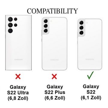 CoverKingz Handyhülle Hülle für Samsung Galaxy S22 5G Handyhülle Silikon Case Cover Bumper 15,49 cm (6,1 Zoll), Schutzhülle Handyhülle Silikoncover Softcase farbig