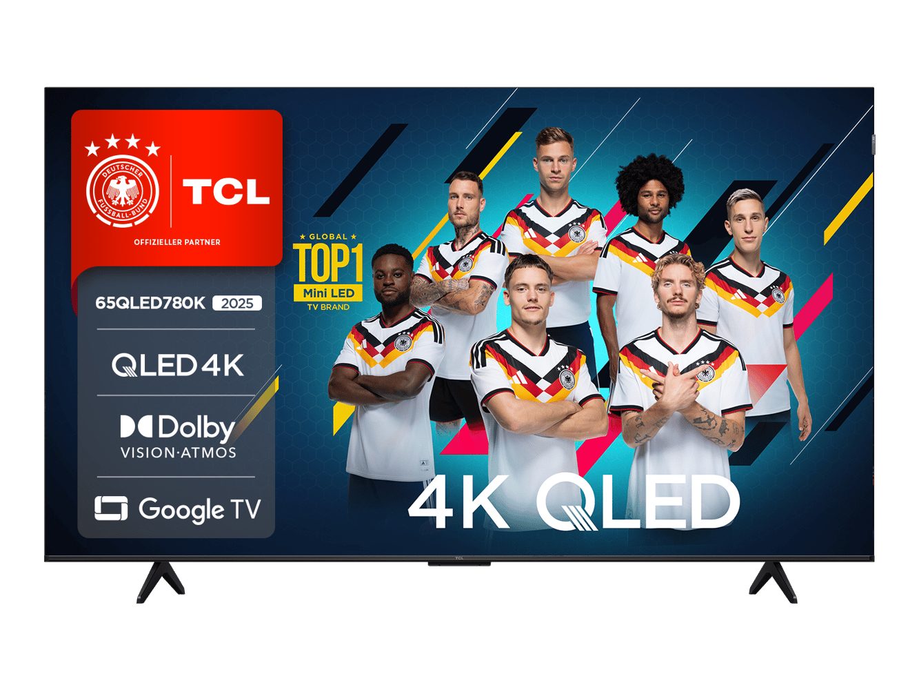 TCL 65QLED780KX1 QLED-Fernseher (65 Zoll, 4K Ultra HD)
