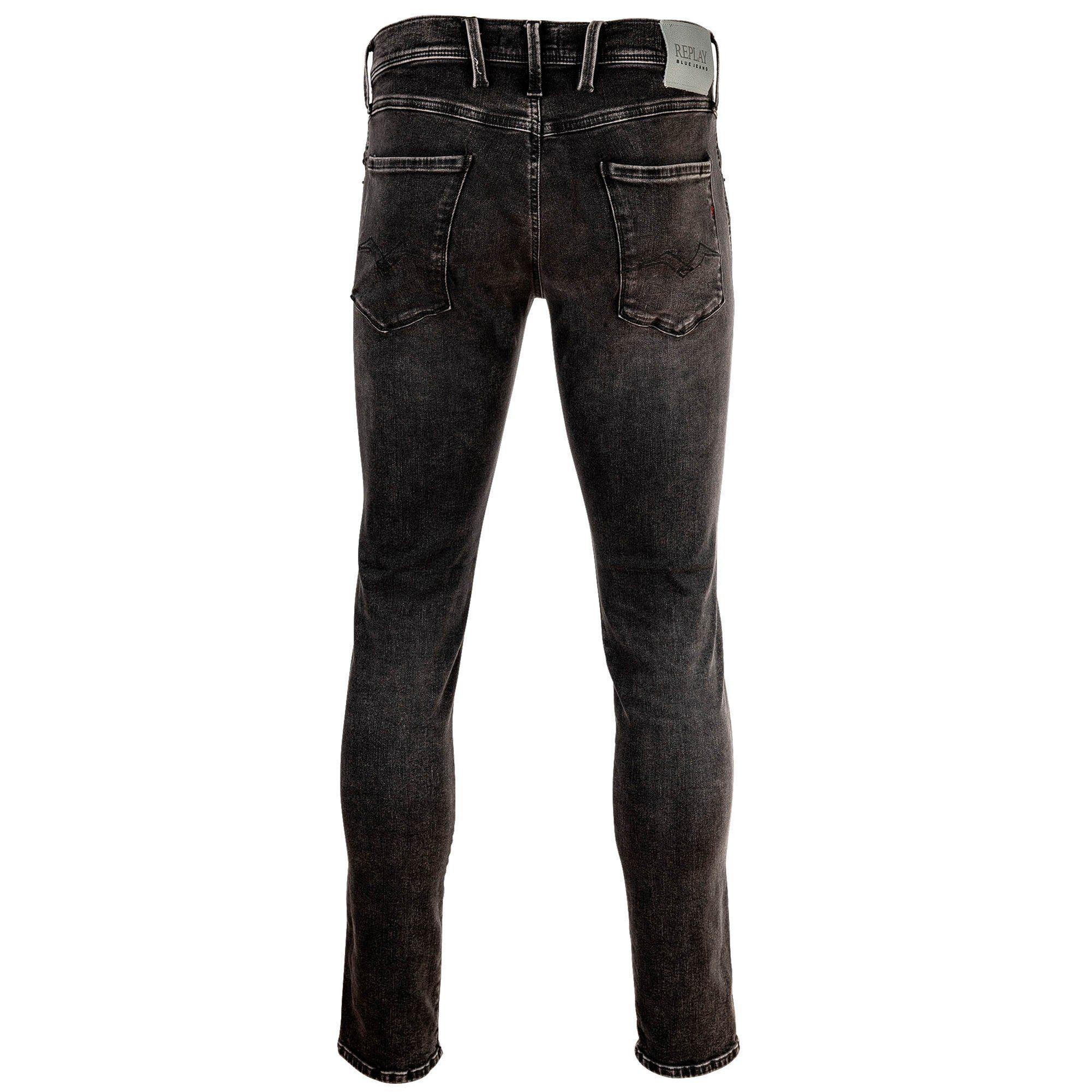 Replay Regular-fit-Jeans Herren Jeans Baumwolle Hyperflex ANBASS günstig online kaufen