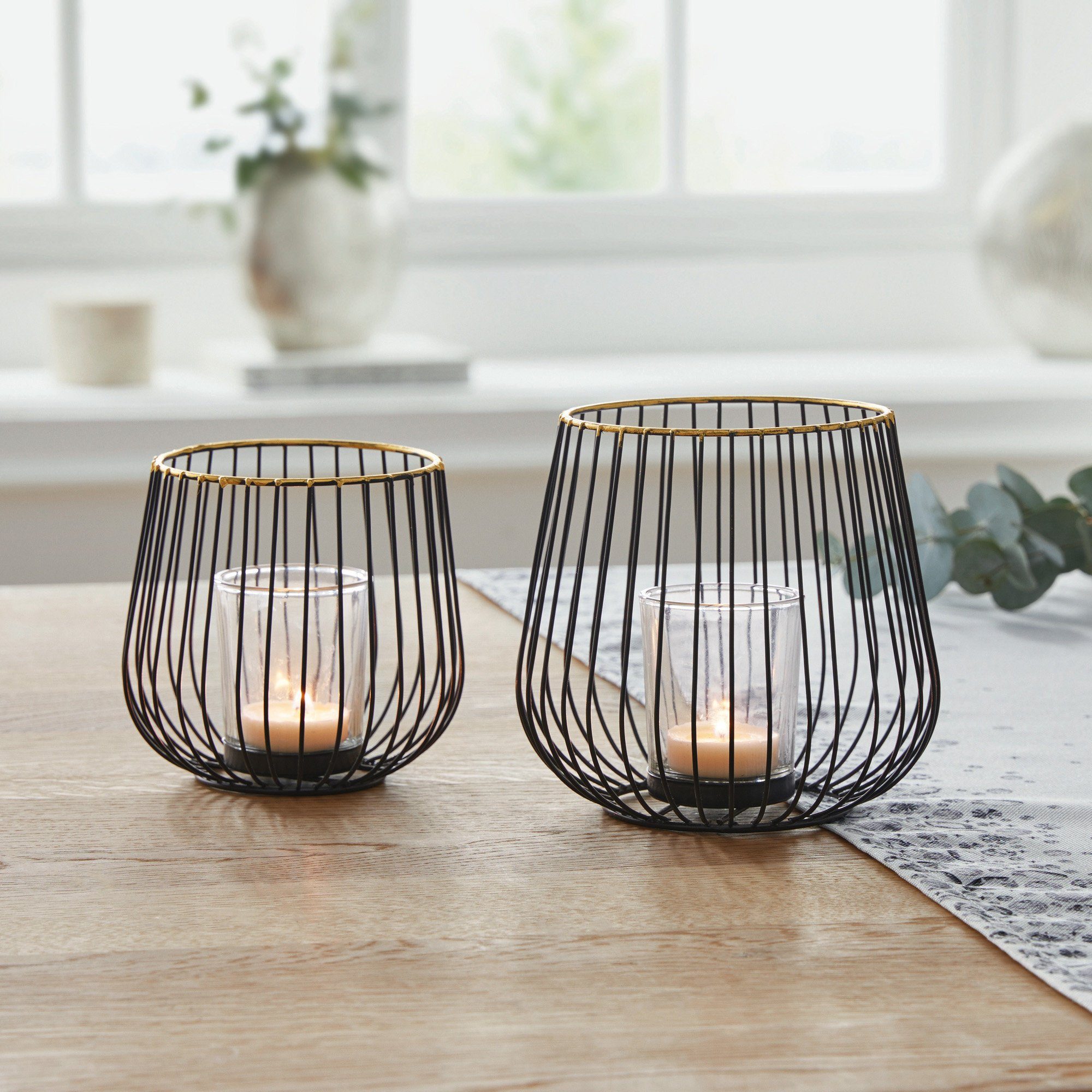 Kerzenhalter Windlicht 2er-Set