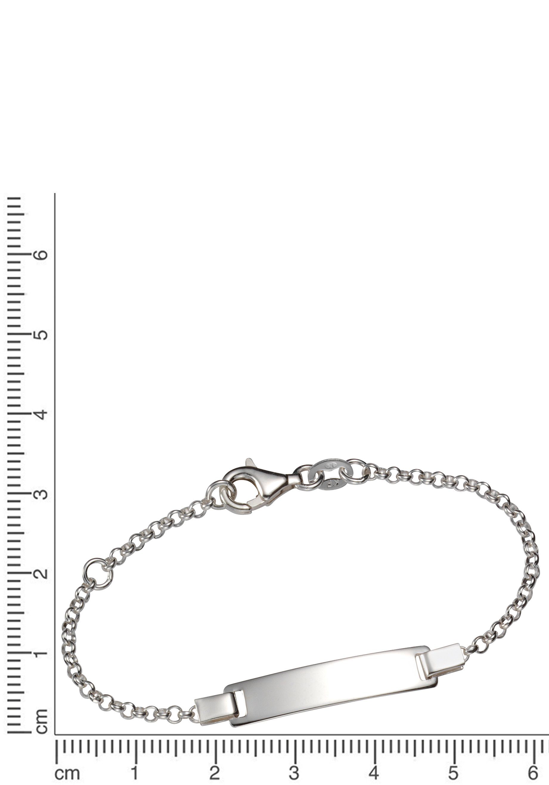 Firetti Armband mit Gravur Schmuck Armkette Erbskette, per Taufe Mail Silber senden, Anlass 925 ID-Platte Geburtstag Geschenk GRAVURwunsch Weihnachten