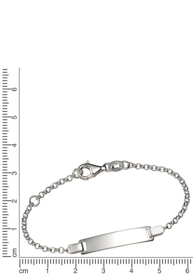 Firetti Armband Schmuck Geschenk Silber 925 Armkette ID-Platte Erbskette,  zu Hoodie, Shirt, Jeans, Sneaker! Anlass Geburtstag Weihnachten