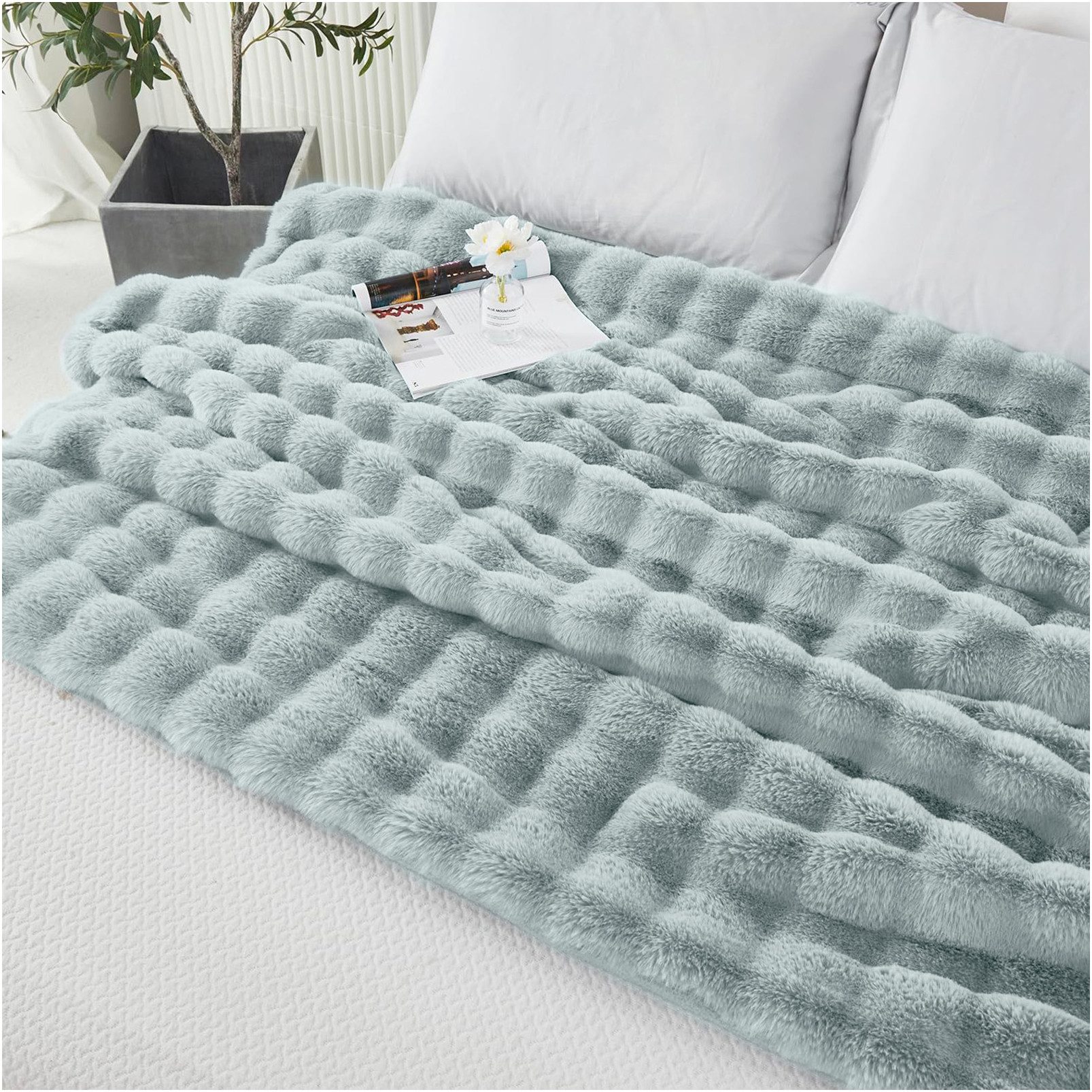 Wohndecke Sofadecke Welle Plüschdecke Zotteldecke Felldecke günstig online kaufen