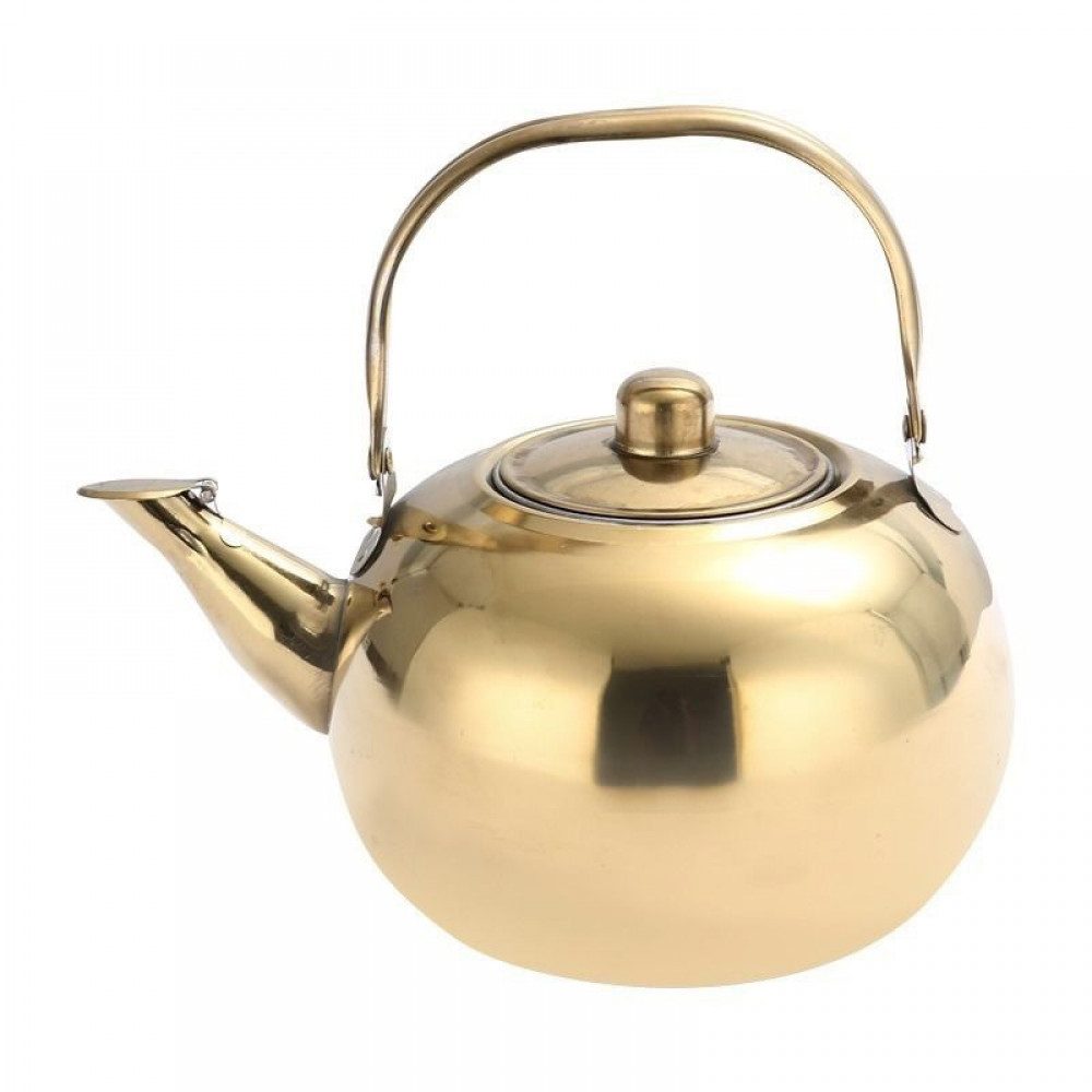 FELIXLEO Teekanne Verdickte exquisite Blumenteekanne aus Edelstahl, (1-St)