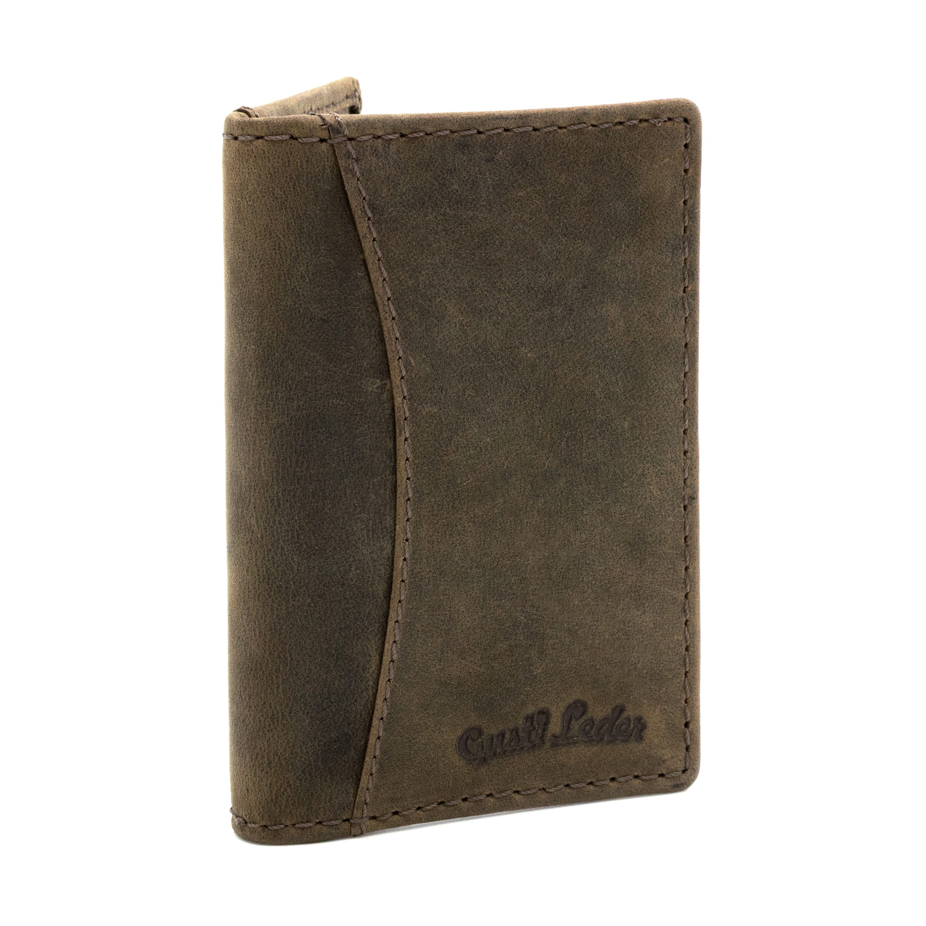 Gusti Leder Kartenetui Gusti Leder unisex wallet Otto RFID protection (Hochformat, 1-tlg., Hochformat)