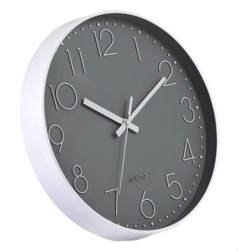 Henreal Wanduhr 12 Zoll 30cm Wanduhr, Wall Clock ohne Ticken, Modern Quartz Lautlos