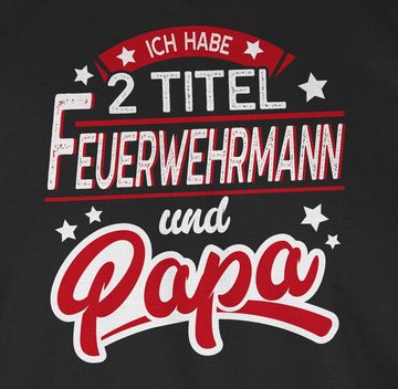 Shirtracer T-Shirt Papa und Feuerwehrmann Vatertag Geschenk für Papa