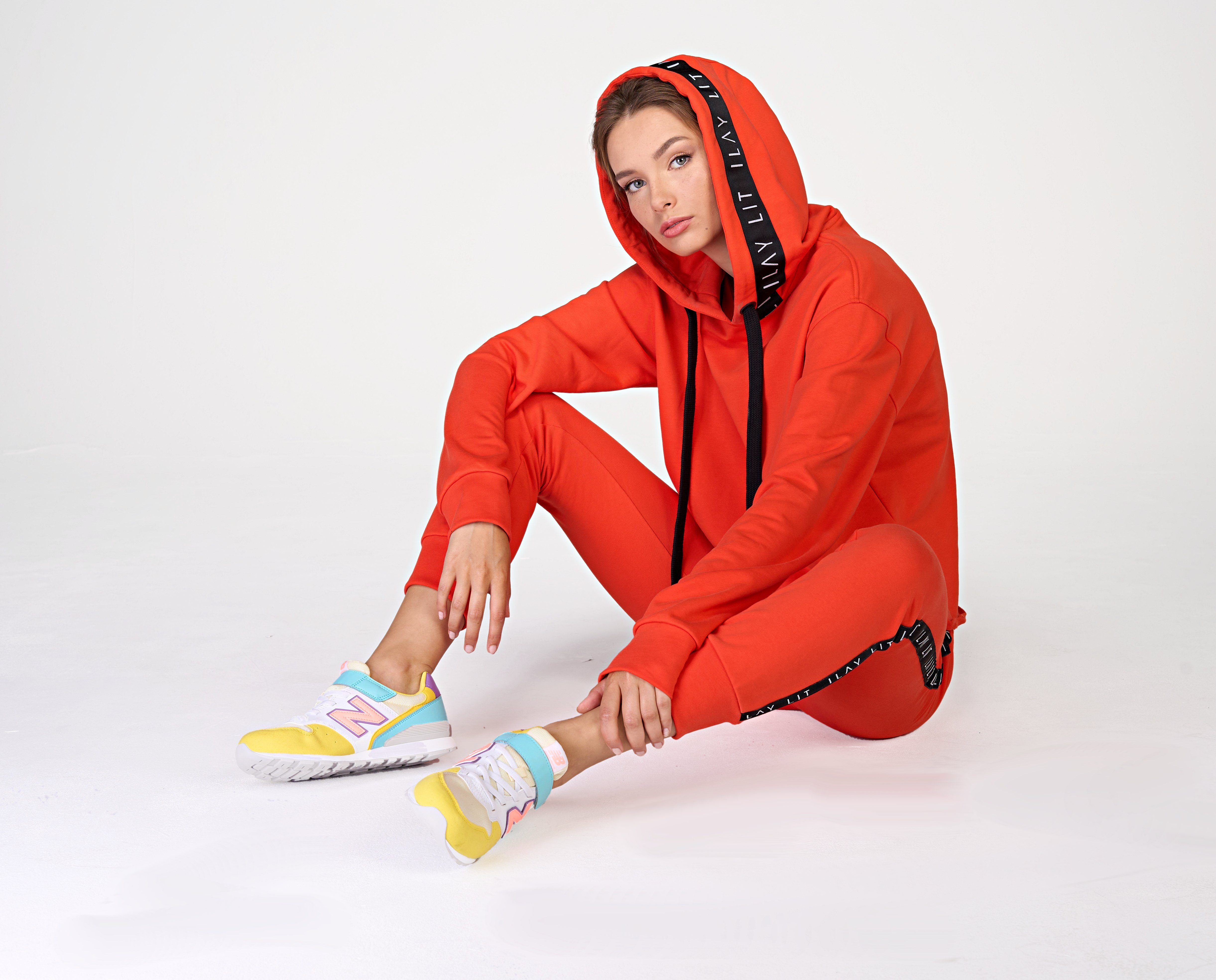 ILAY Lit Hoodie Oversized Holy Hoodie Coral