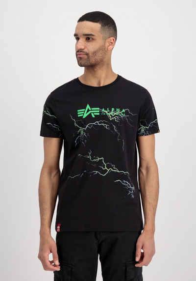 Alpha Industries T-Shirt ALPHA INDUSTRIES Men - T-Shirts Lightning AOP T
