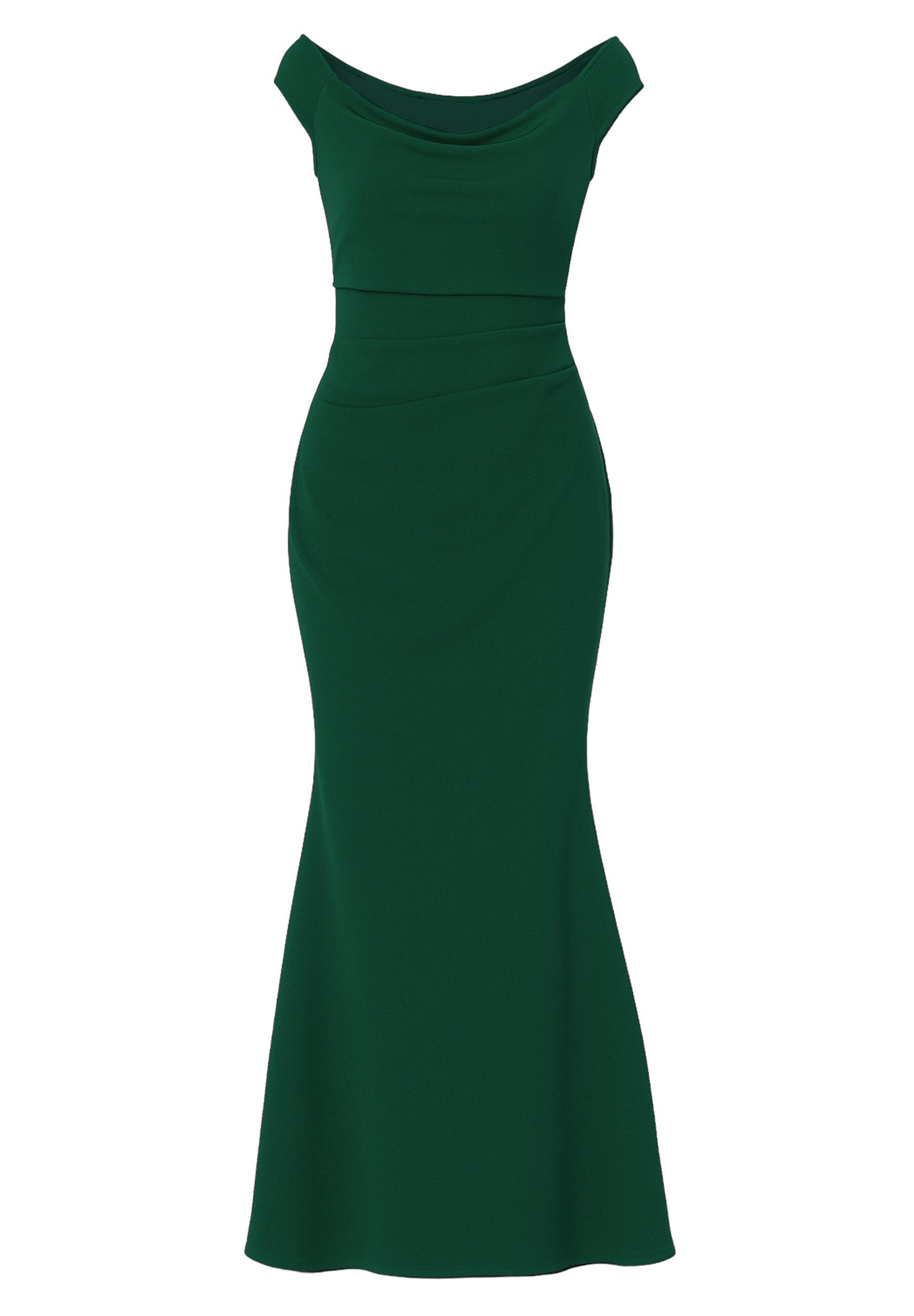 Goddiva Maxikleid Off The Shoulder Scuba Maxi Dress langes Kleid günstig online kaufen