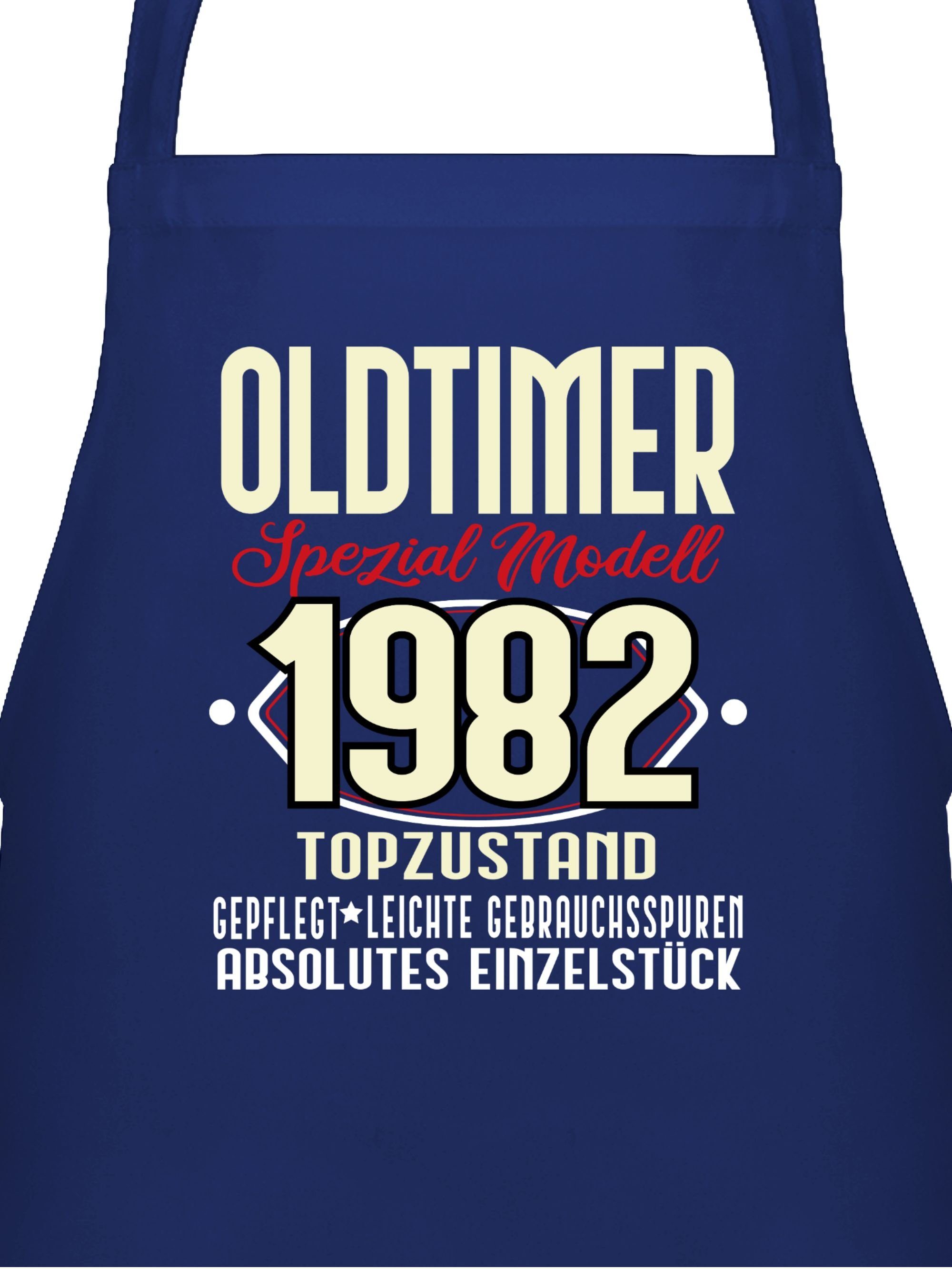 Shirtracer Kochschürze »Oldtimer Spezial Modell 1982 Vierzigster 40