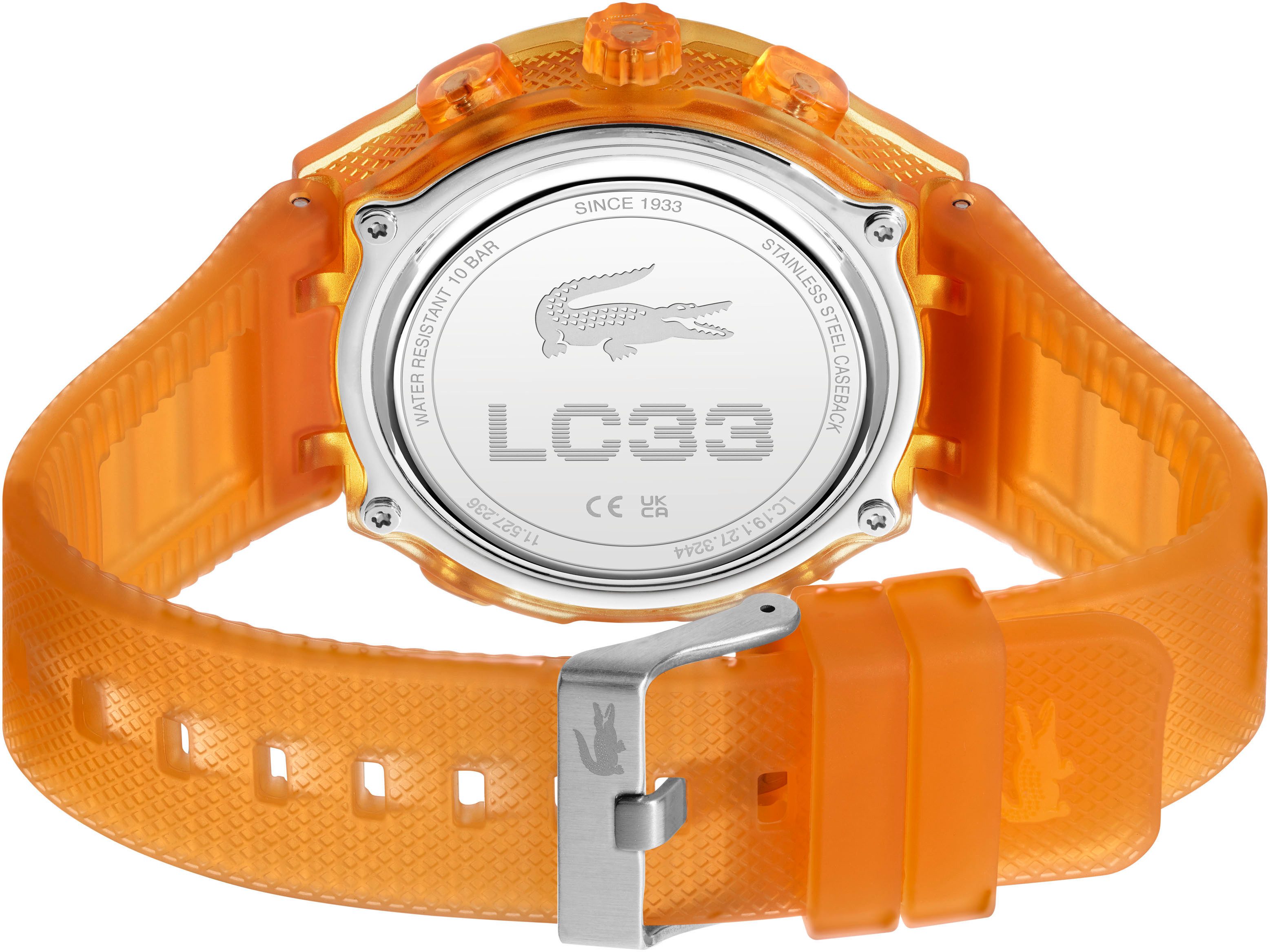 Lacoste Chronograph LC33 2011431, Armbanduhr, Quarzuhr, Herren, analog, digital, Stoppfunktion