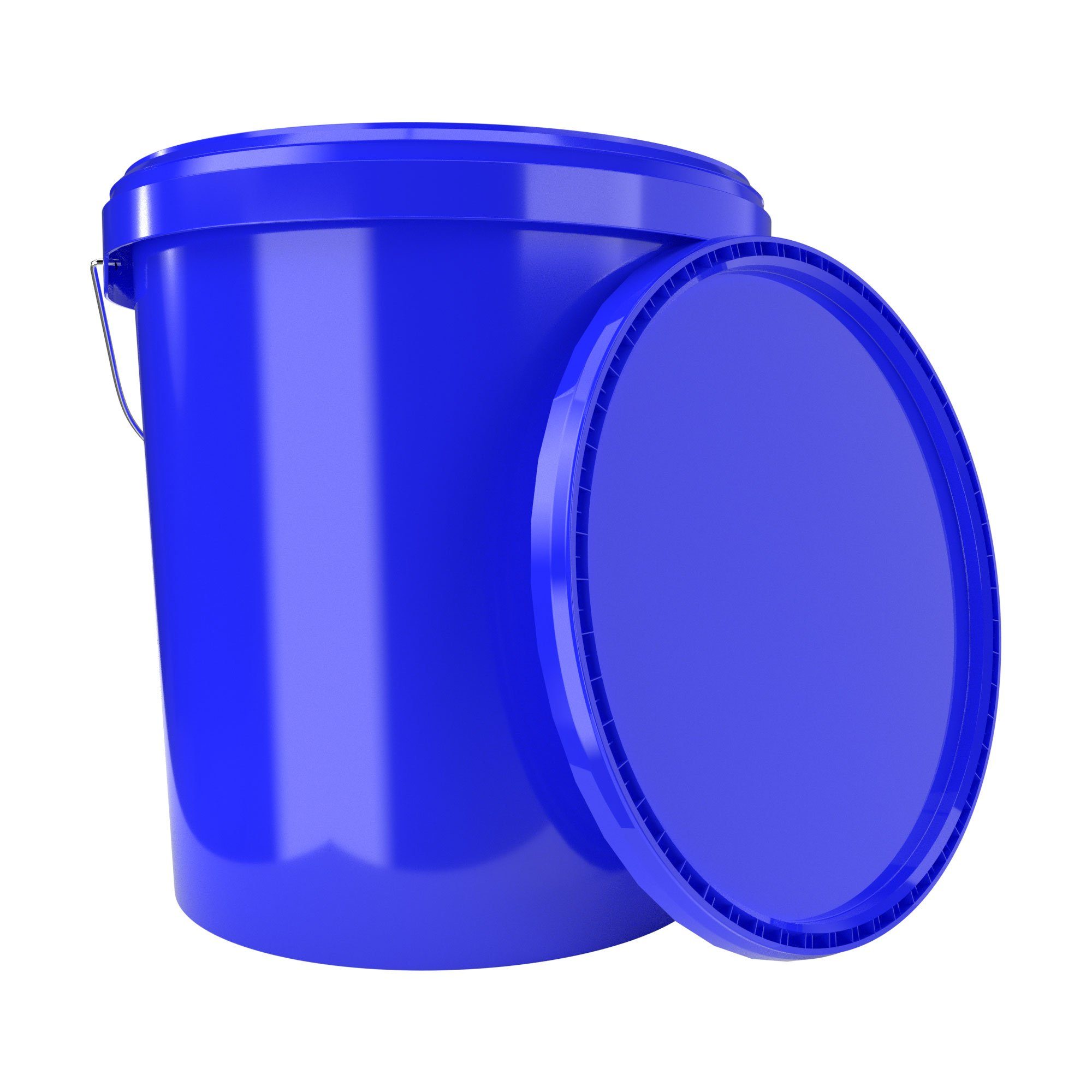 FixedByU Putzeimer Eimer mit Deckel 16 Liter - lebensmittelecht, luftdicht, stabil, (Set, Eimer mit Deckel), 16 l Blau