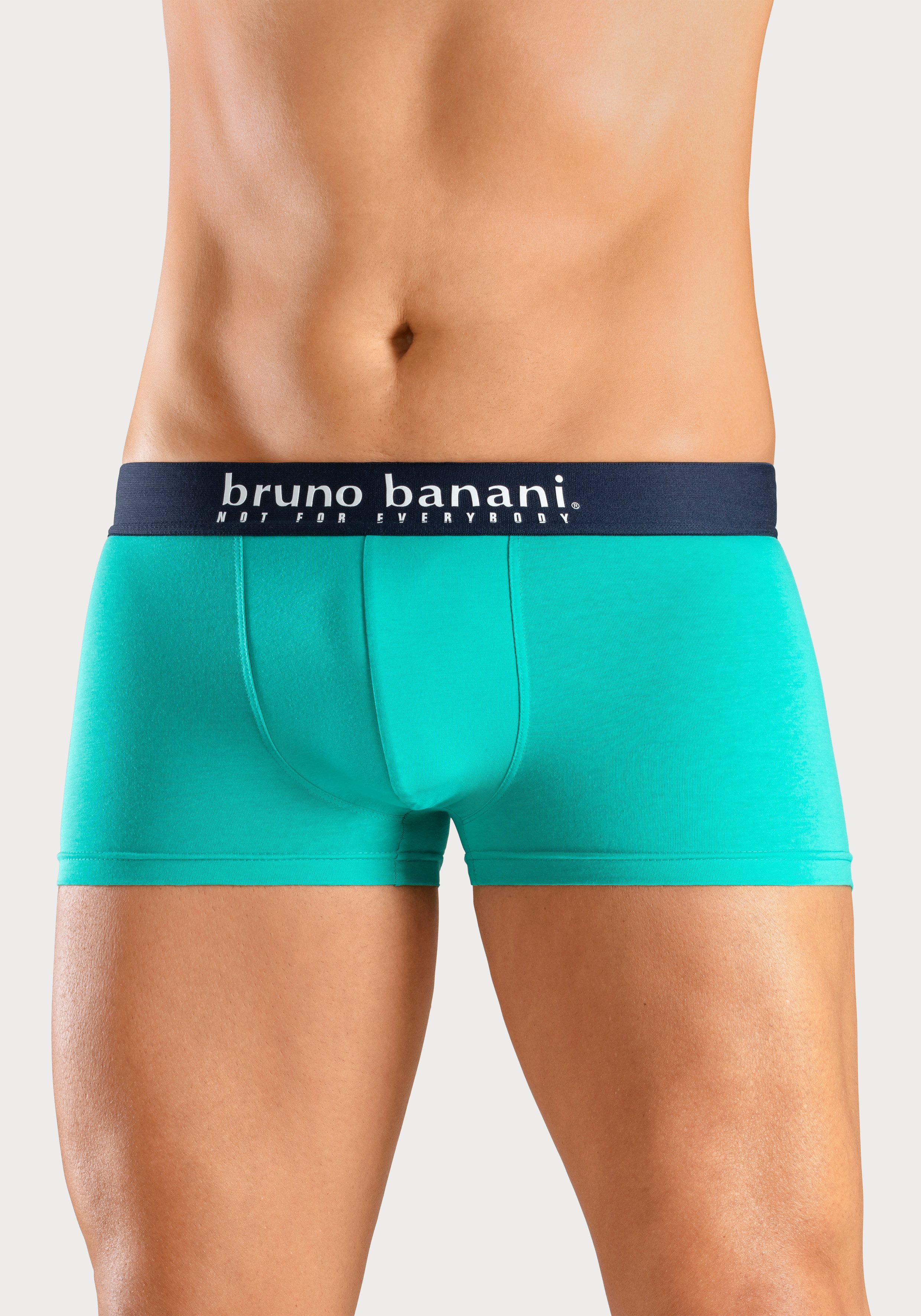 Bruno Banani Boxer Boxershorts für Herren (Packung, 4-St., 4er-Pack) mit Palmendruck und unifarben aus Baumwollmischung