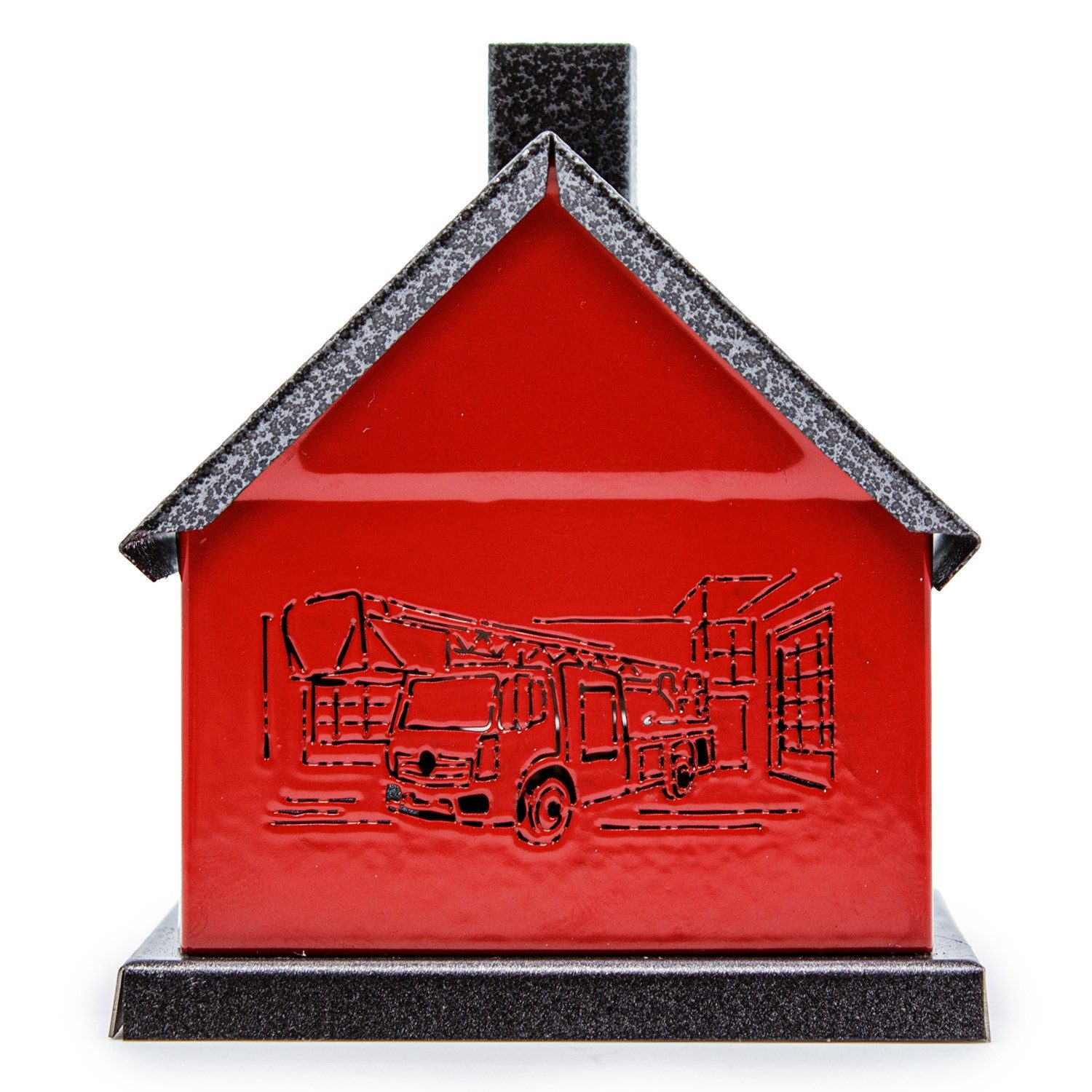 Landshop24 Räucherhaus Metall Original Räucherhaus, "Feuerwache", Sammlerstück 2025, Original Erzgebirge