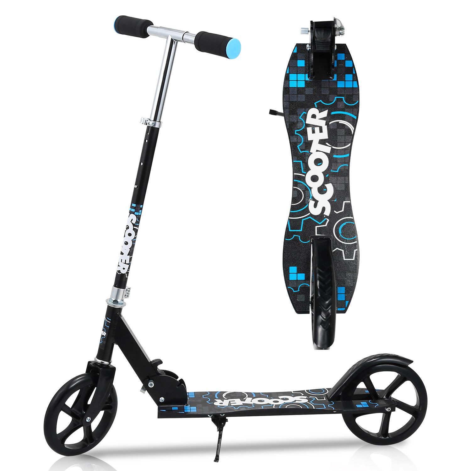 Clanmacy Scooter Kinderoller Scooter Faltbarer Kinderscooter Höhenverstellbar