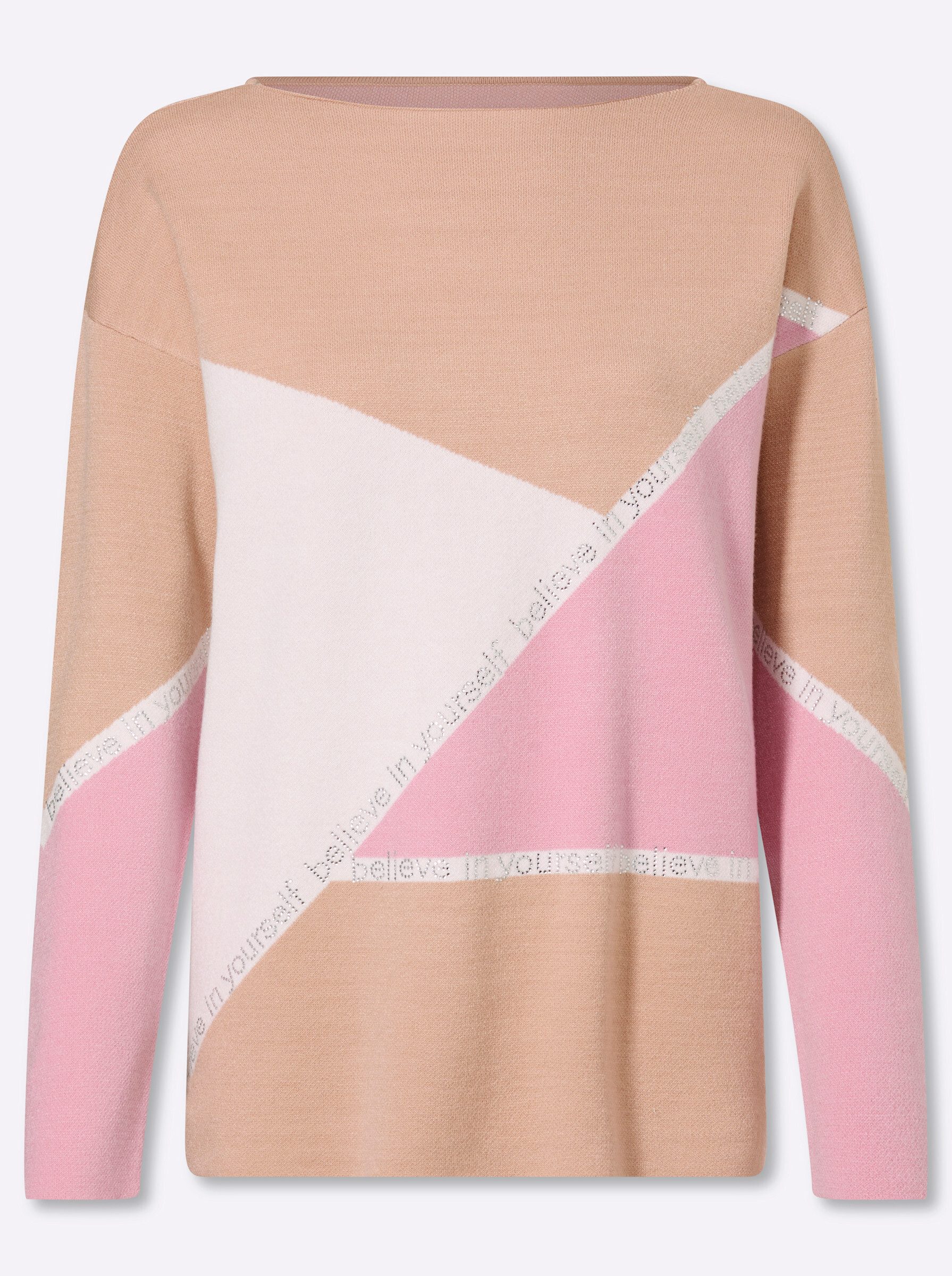 Strickpullover Pullover Langarm Jacquard