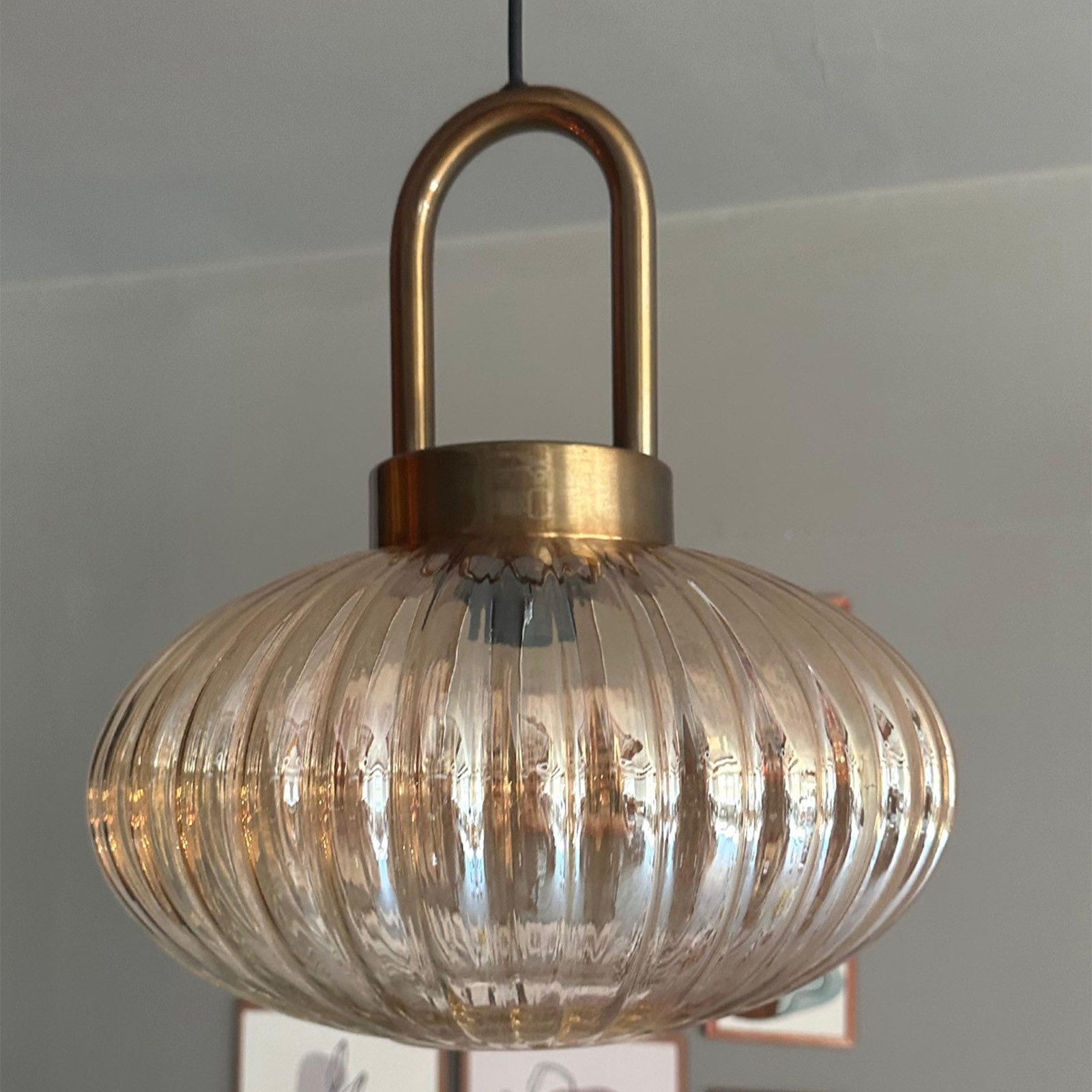 Bamyum Pendelleuchte Elegant Glas Pendelleuchte Hängelampe Restaurant Halle günstig online kaufen