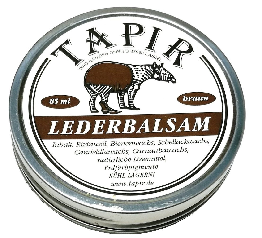 Tapir Schuhputzbürste TAPIR LEDERBALSAM Glattlederpflege 85 ml Dose