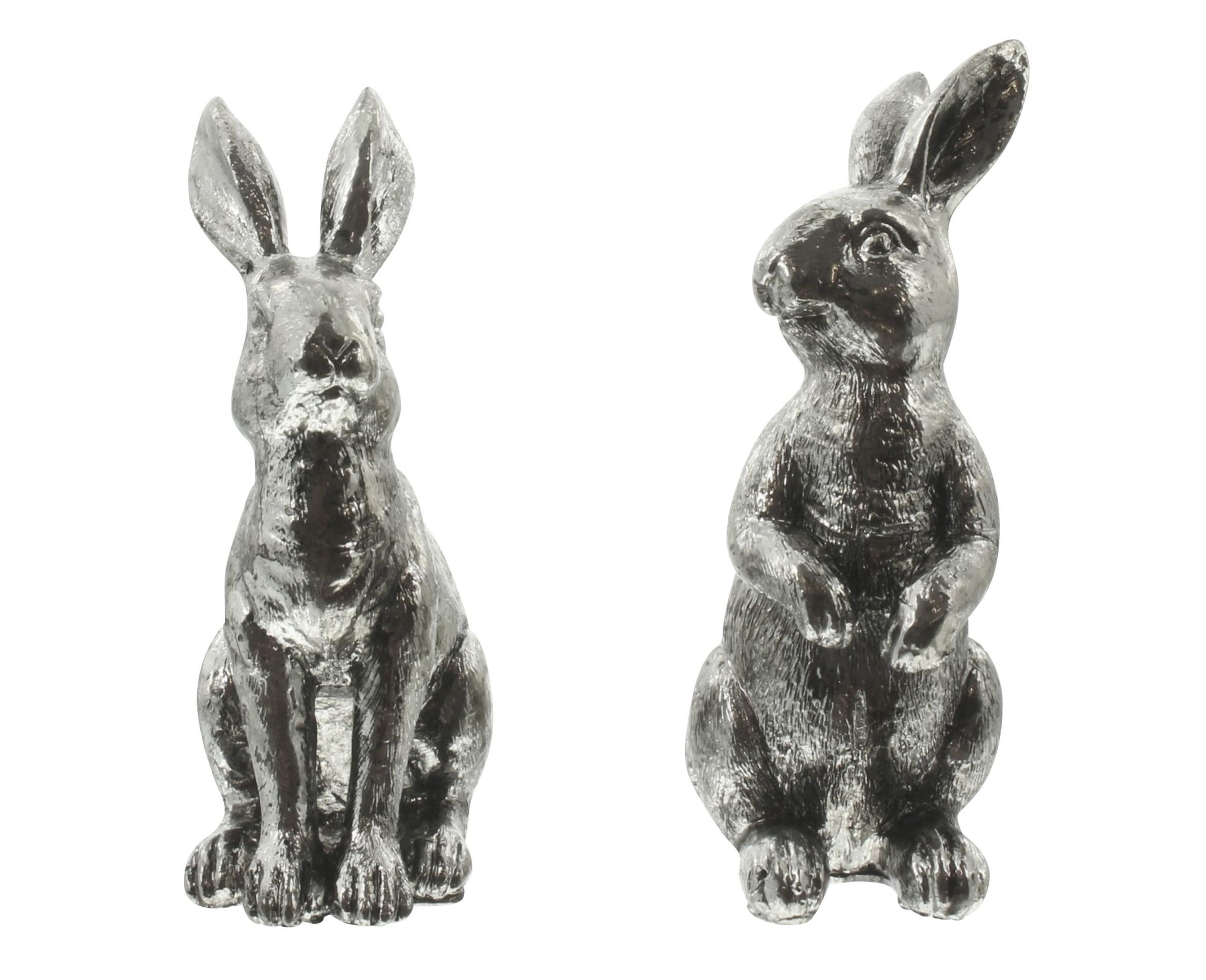 Osterhase Osterhase "Silberglanz", 2er Set