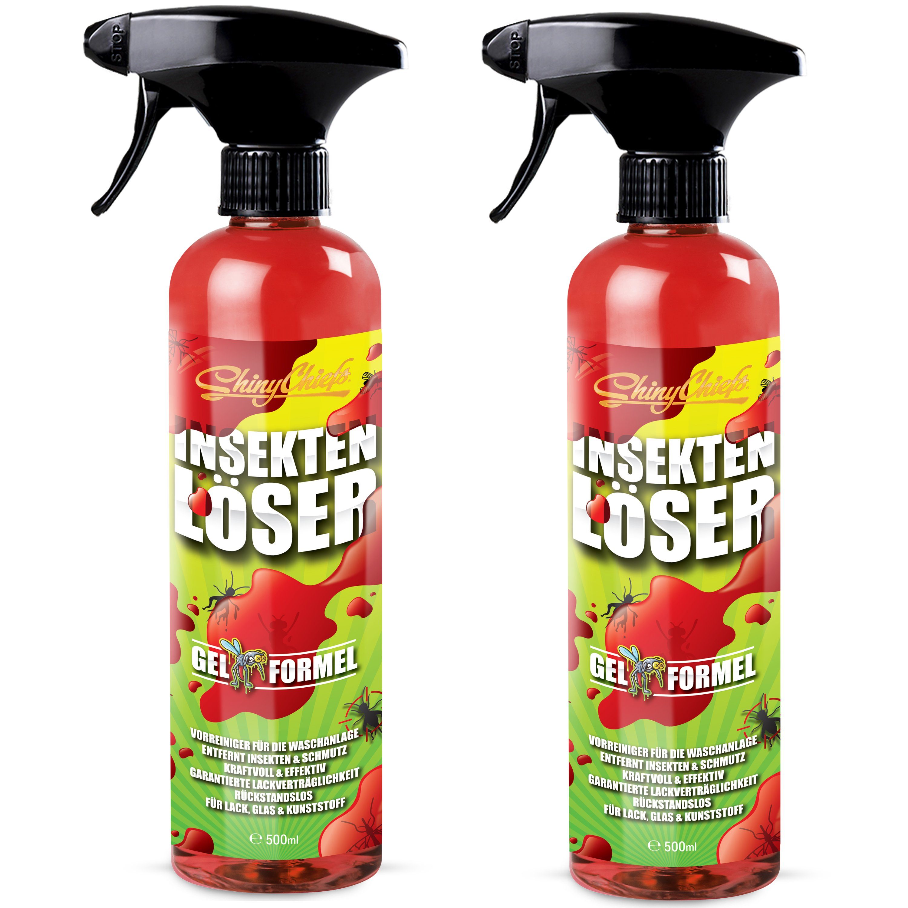 INSEKTENLÖSER 2er Set Auto Insektenentferner Extreme Lösekraft 500ml Insektenentferner