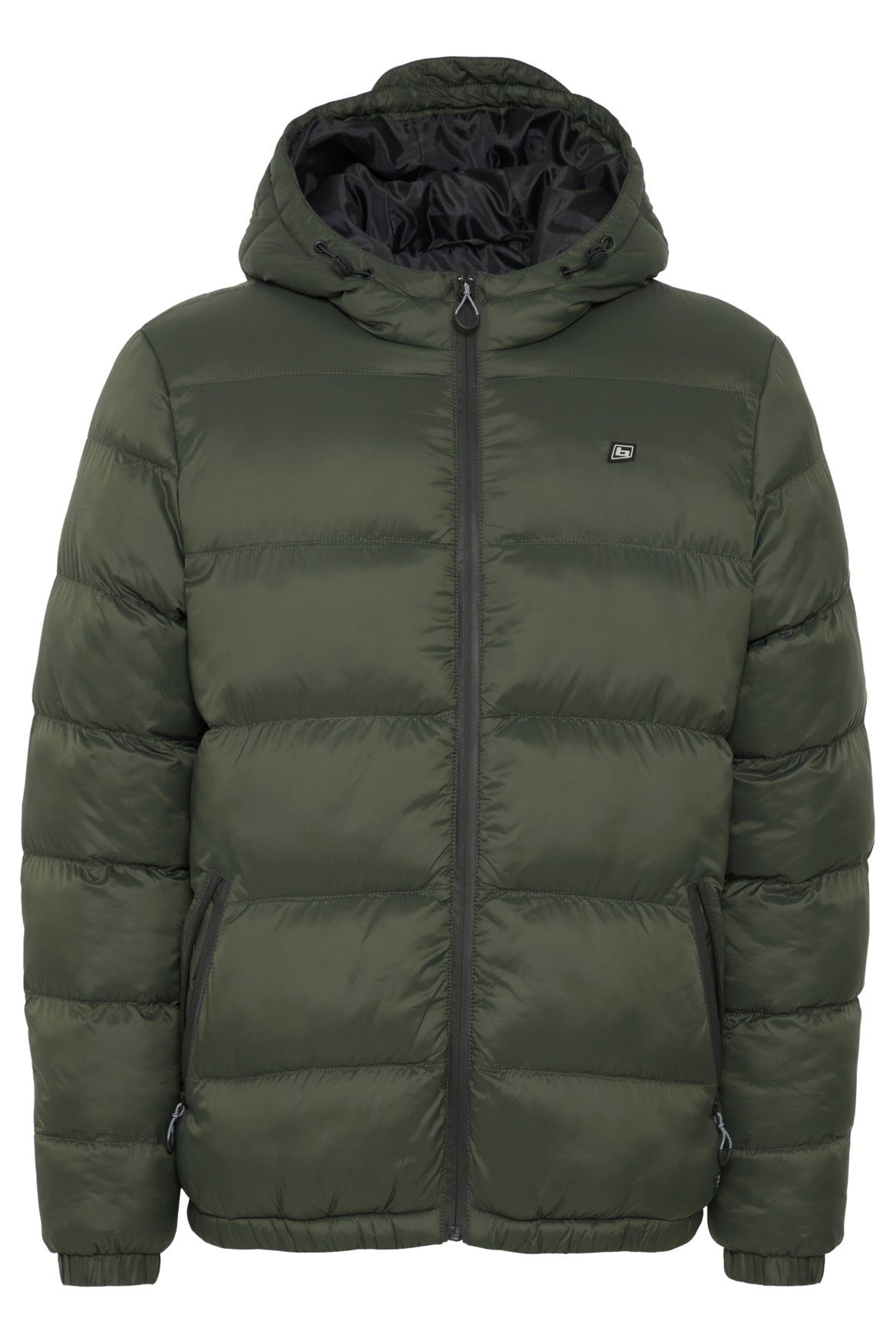 Kapuze mit Dicke Blend Parka Outdoor Grün Wattiert in Blouson Winterjacke 6645