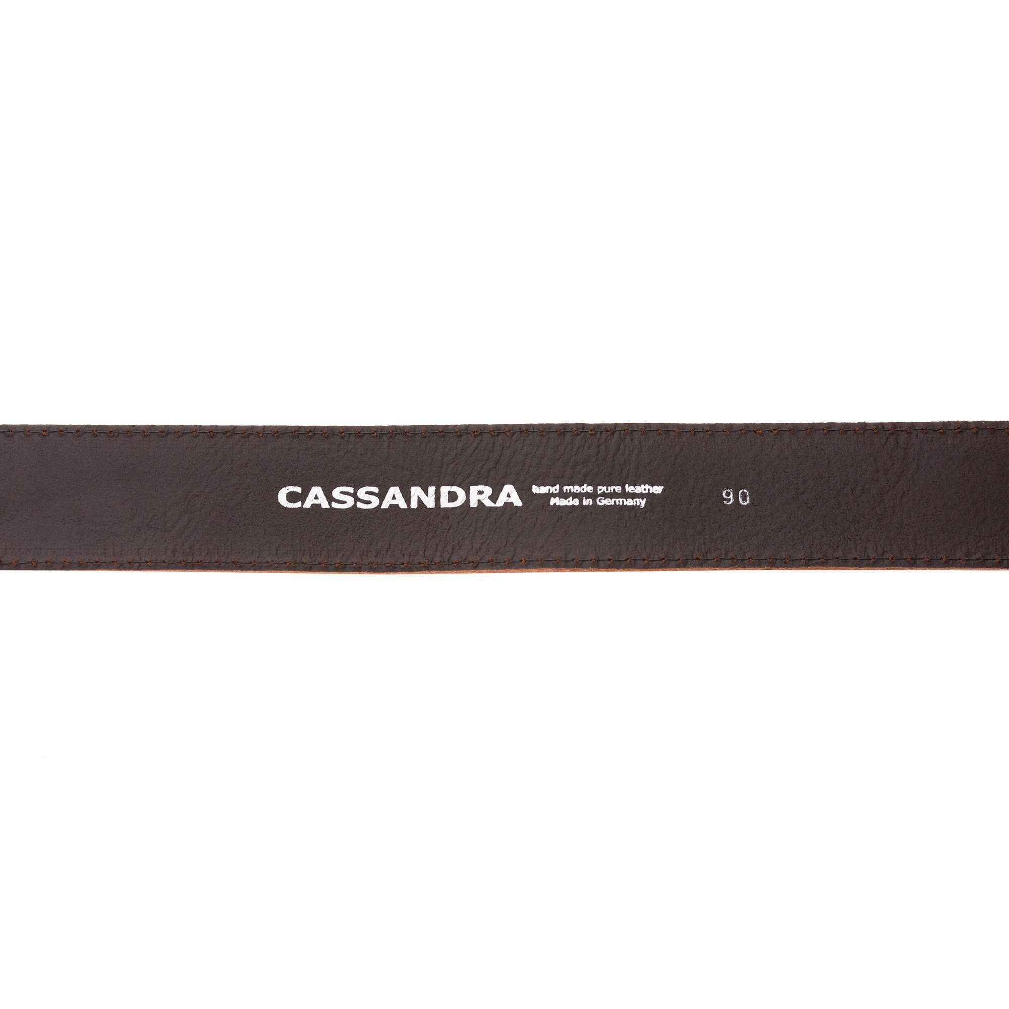 Cassandra Accessoires "Pferd" raffinierten GERMANY MADE Details mit IN Koppelschließe Ledergürtel mit