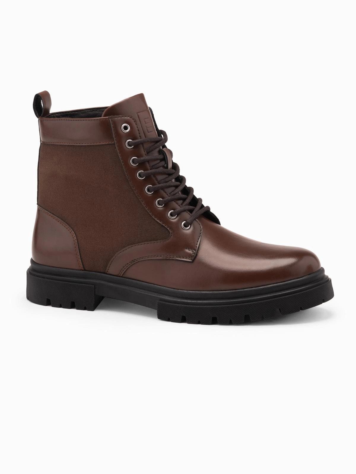 OMBRE Herren-Trapperstiefel mit hohem Schaft aus günstig online kaufen