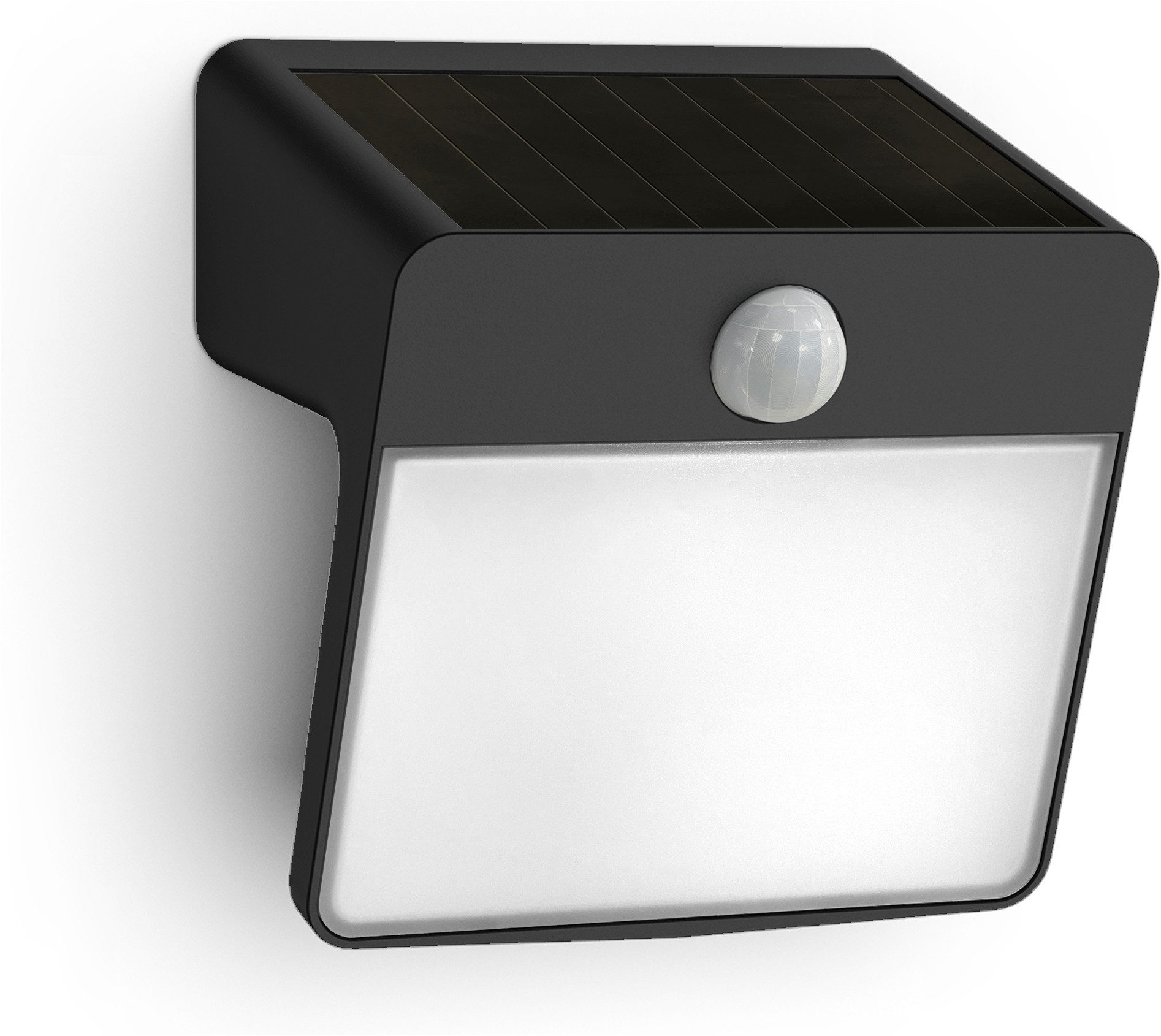 Philips LED Solarleuchte Outdoor Yarixa 2.2W, 2700 Kelvin, schwarz, Abschaltautomatik, Bewegungsmelder, Dimmfunktion, Leuchtdauer einstellbar, Memoryfunktion, Nachtlichtfunktion, Tageslichtsensor, Timerfunktion, mehrere Helligkeitsstufen, LED fest integri