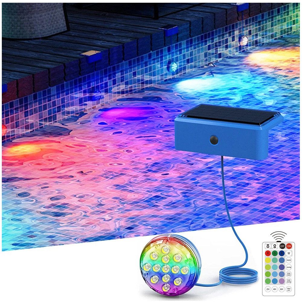 QUBEBU Pool-Lampe Solar LED Poollicht, RGB günstig online kaufen