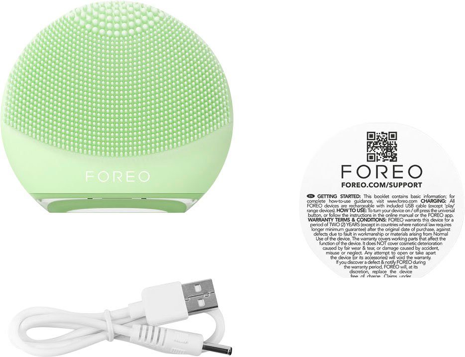 FOREO Elektrische Gesichtsreinigungsbürste LUNA™ 4 Pistachio go