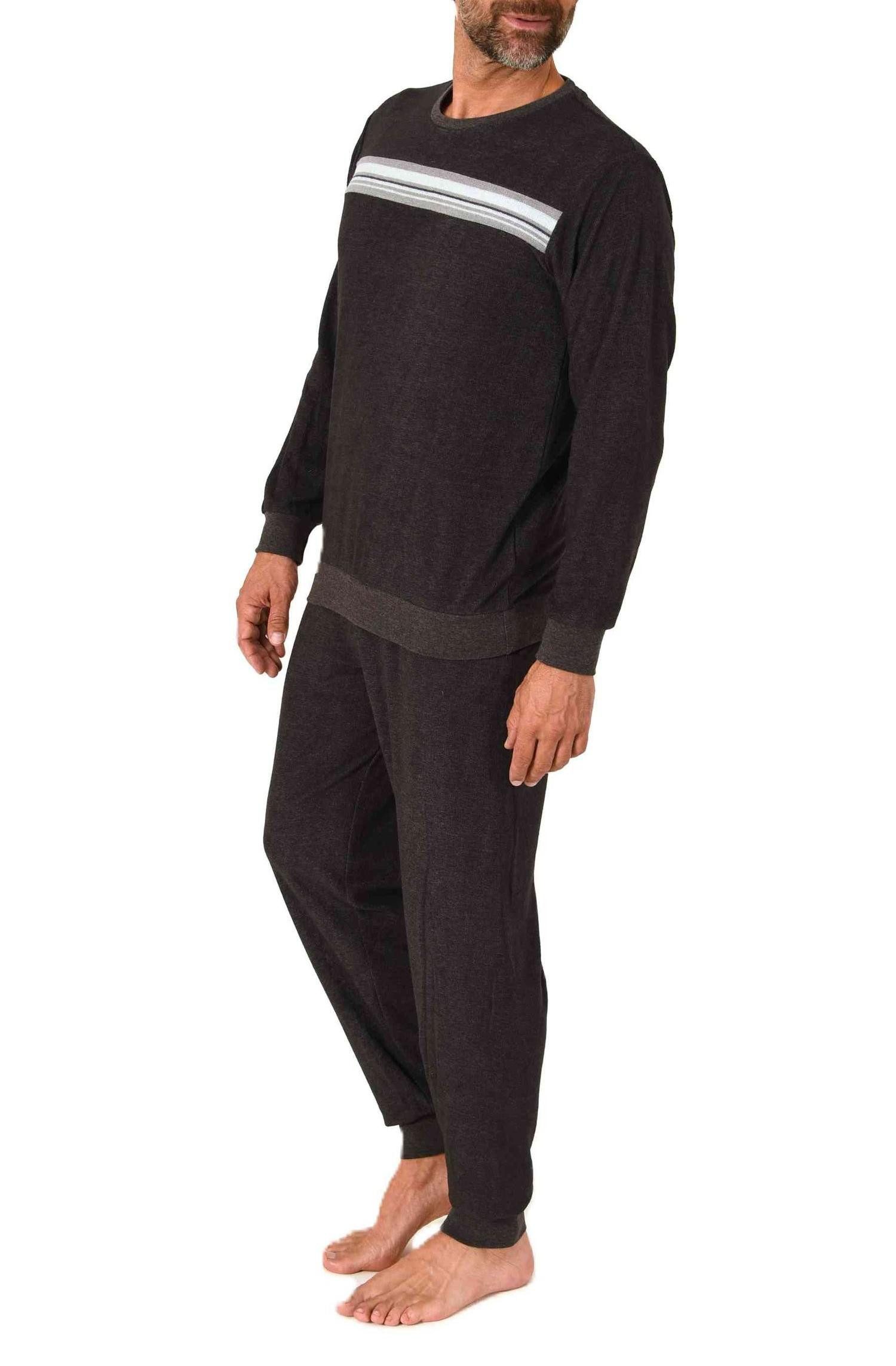 Normann Pyjama Normann Herren Frottee Schlafanzug langarm – auch in Übergrö günstig online kaufen