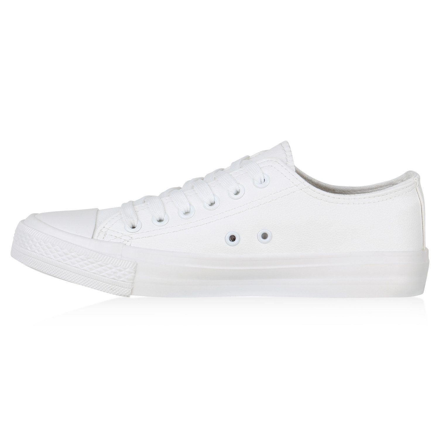 VAN HILL 830999 Sneaker Damen Sneaker Low Basic Turnschuhe Schnürer Freizeitschuhe Bequem