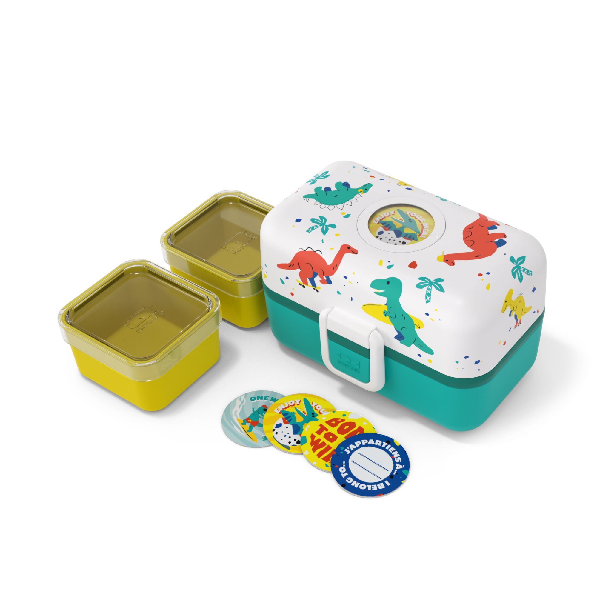 Monbento Lunchbox Kinder TRESOR 16 x 9.2cm Dinosaurier Lunch Bentobox 0.8L