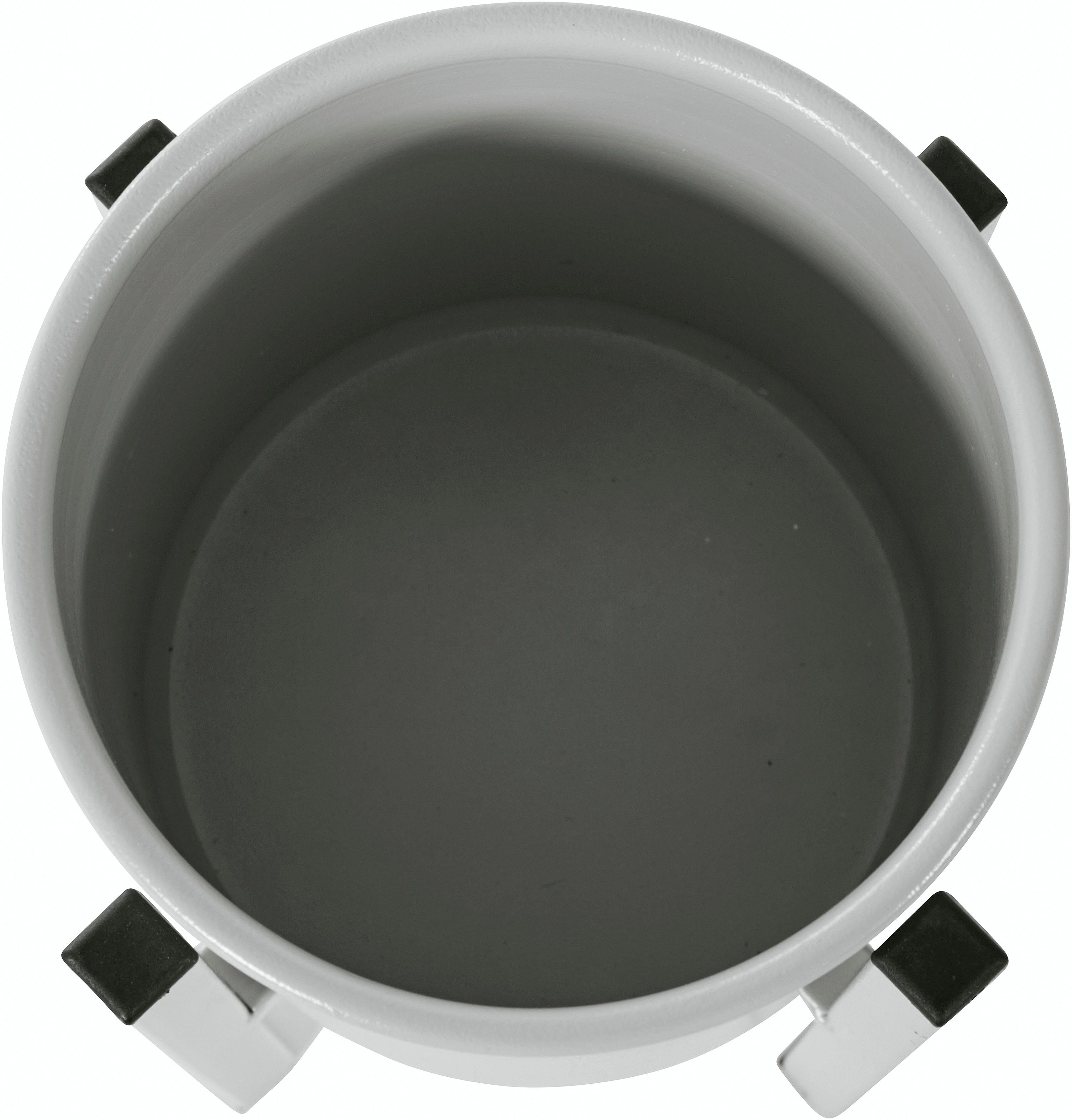 andas schwarz, aus Pajala (3er-Set), grau Metall, Übertopf