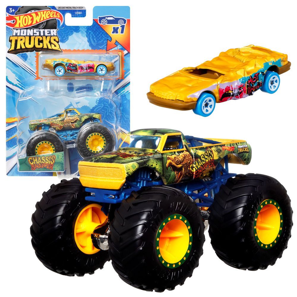 Hot Wheels Spielzeug-Monstertruck Chassis Snapper HKM09 Hot Wheels Monster Trucks & Fahrzeug Die-Cast