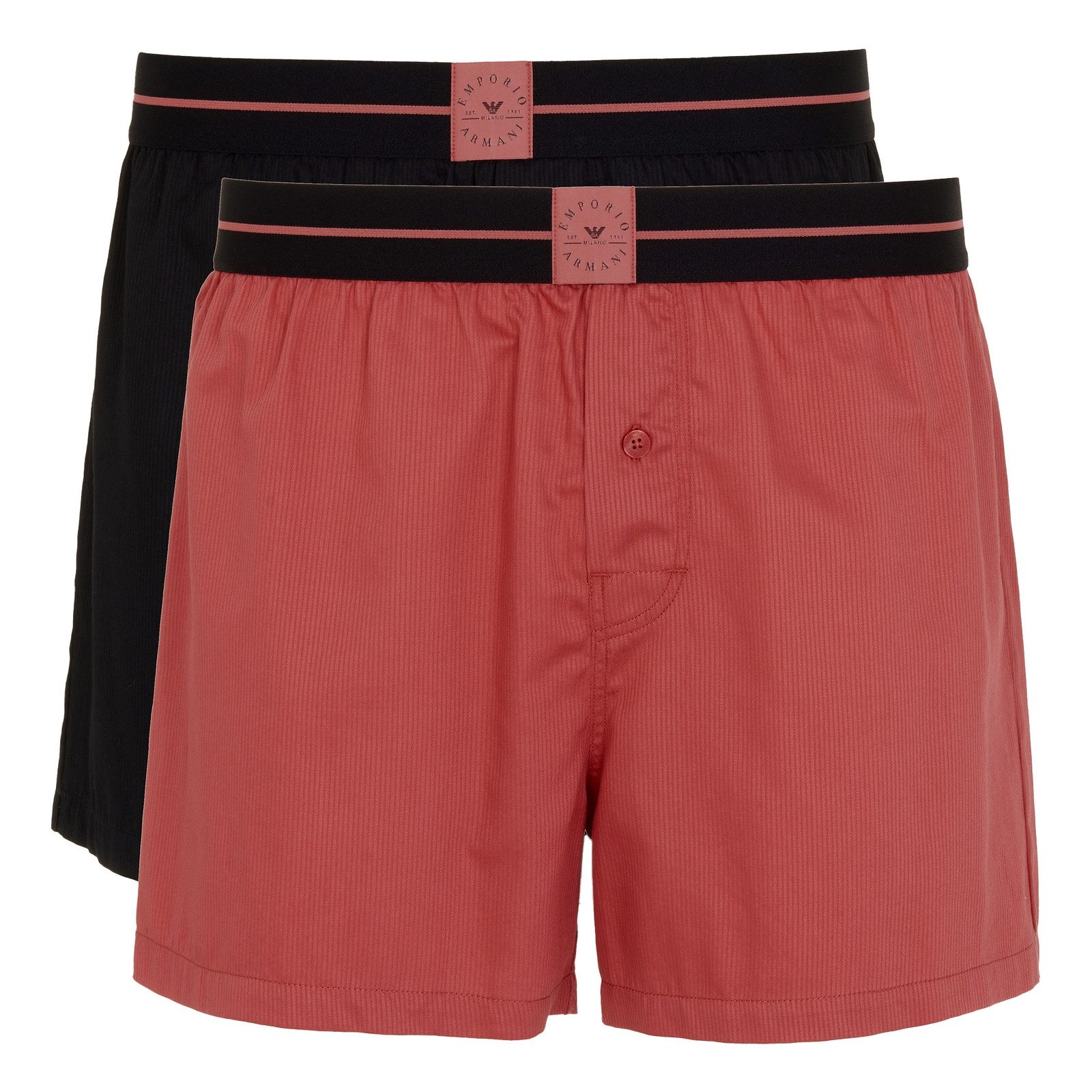 Emporio Armani Boxer 2er Pack Boxer (2-St., 2 Stück) mit elastischem Logo-Bund