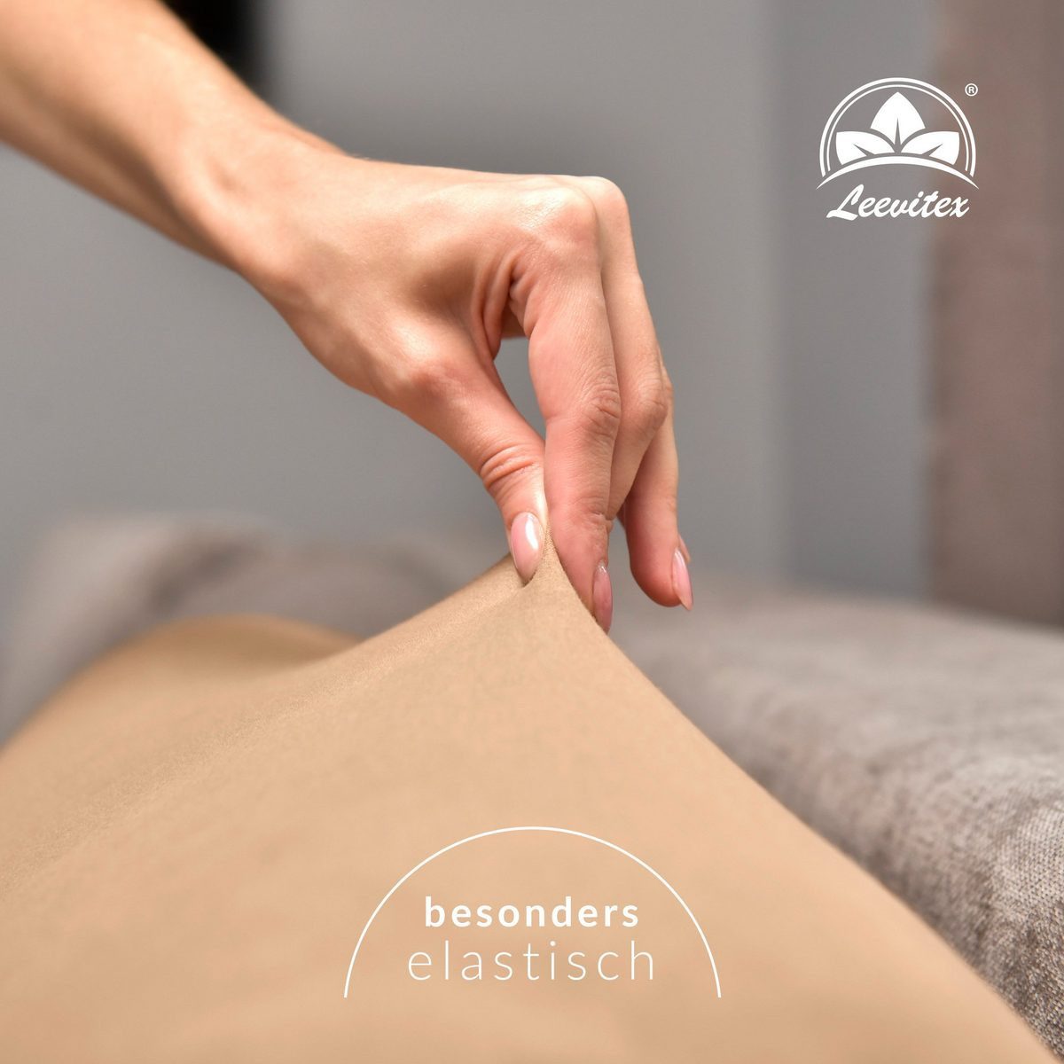 leevitex® Spannbettlaken Premium 170g/m², Gummizug: rundum, günstig online kaufen
