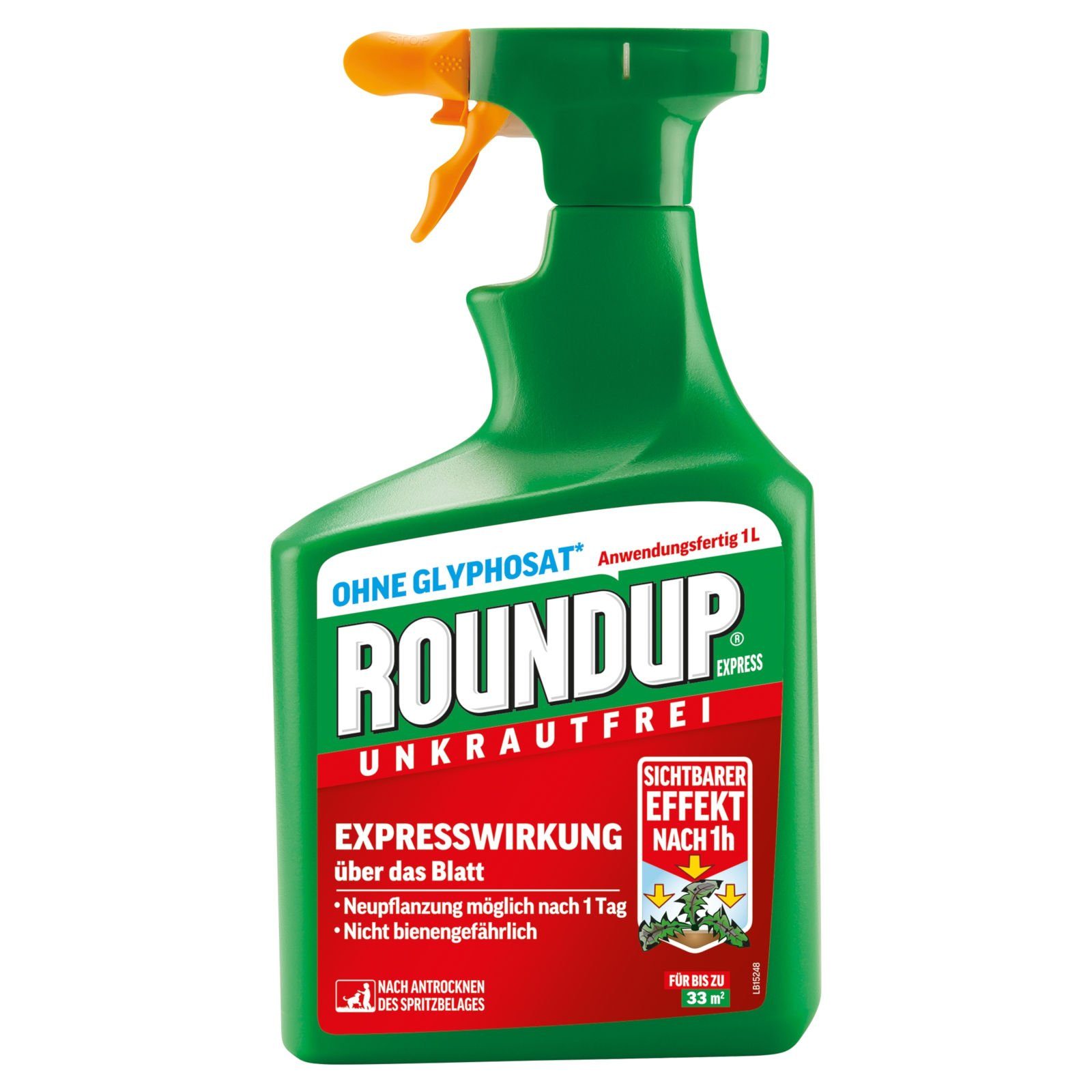 ROUNDUP Unkrautbekämpfungsmittel Express Spray - 1 Liter
