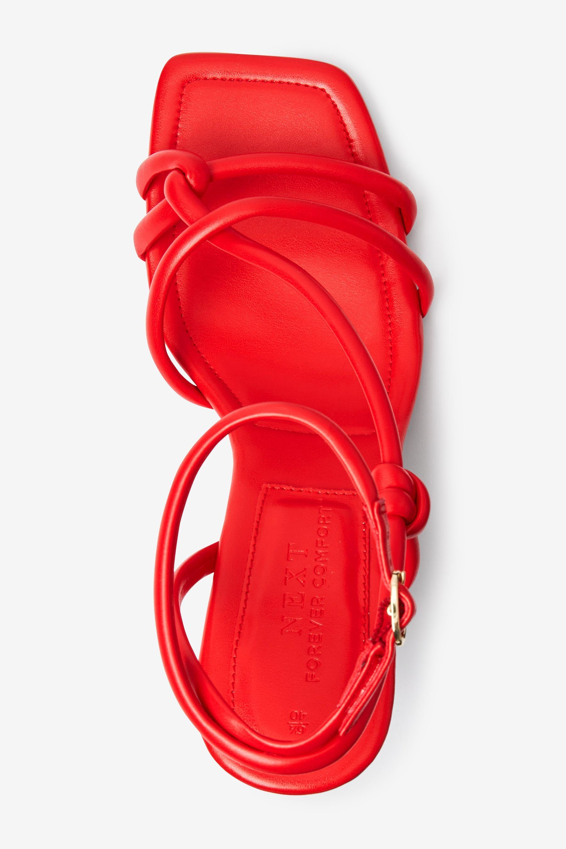 Schlauchsandalen Sandalette Asymmetrische Forever Next (1-tlg) Comfort® Red